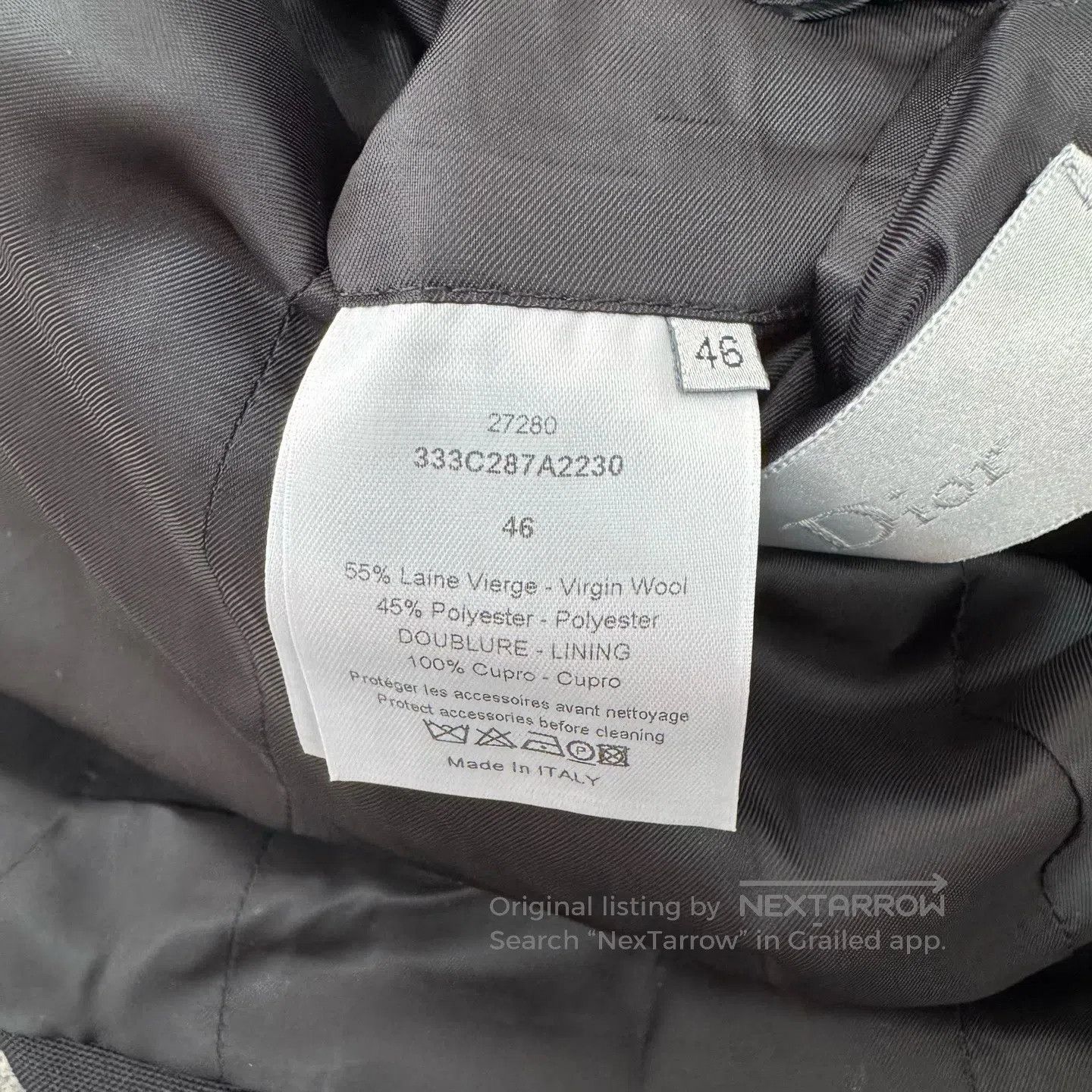 Dior Dior Elegant waist belt and zipper suit jacket| Size 46R - 7 Thumbnail