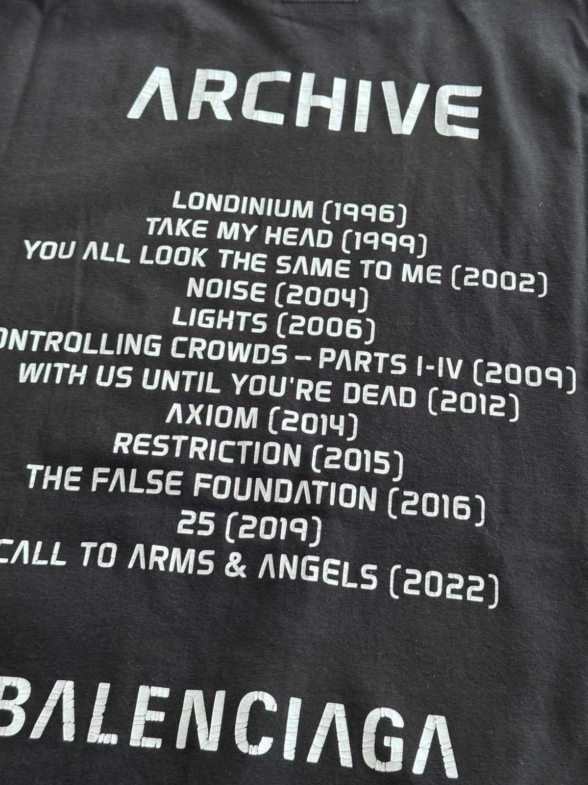 Balenciaga ARCHIVE TEE Size US S / EU 44-46 / 1 - 5 Thumbnail
