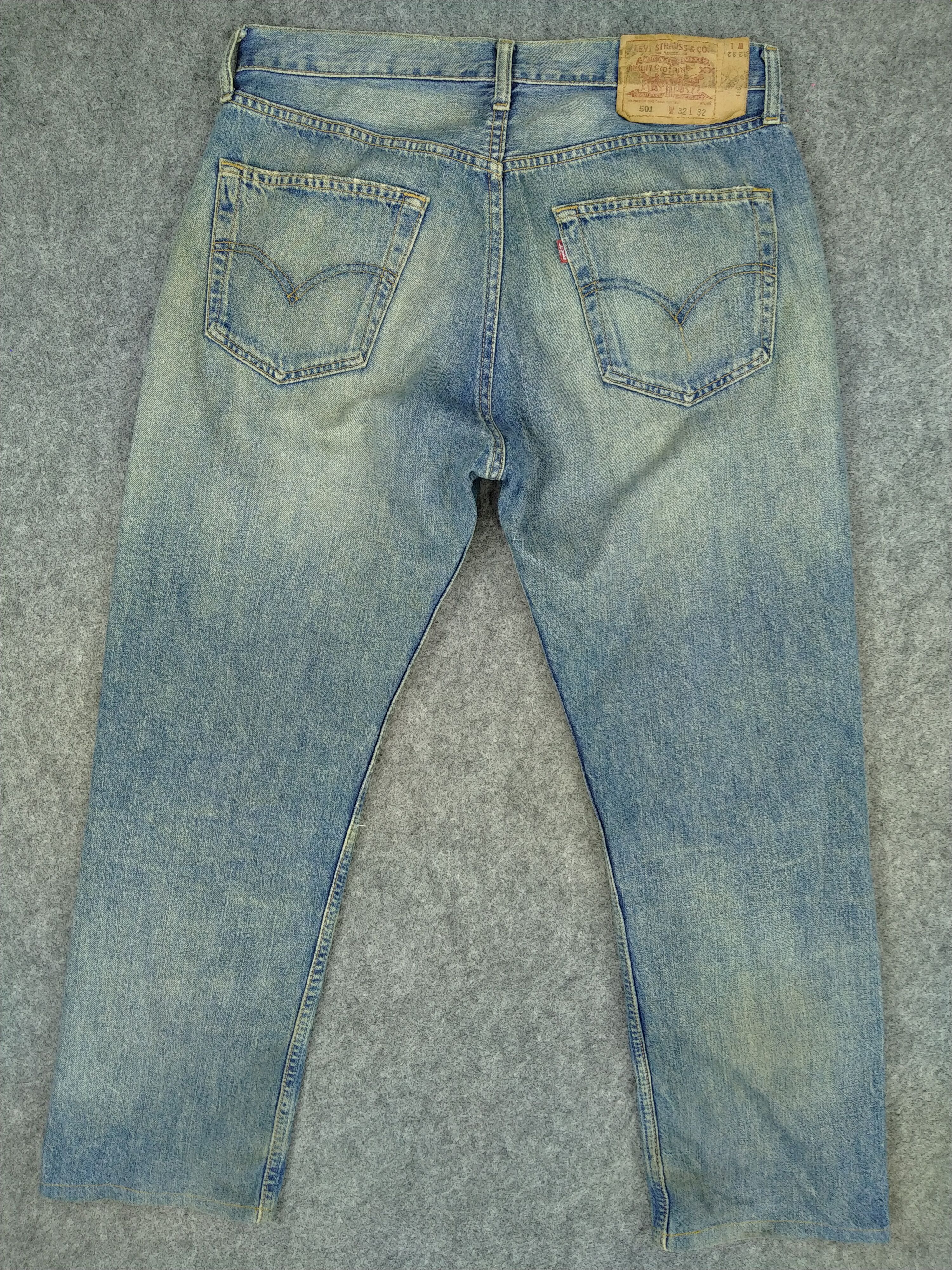 Levi's Rusty Ripped Vintage Levi's 501 Denim 32 x 27.5 JN523 Size US 32 / EU 48 - 2 Thumbnail