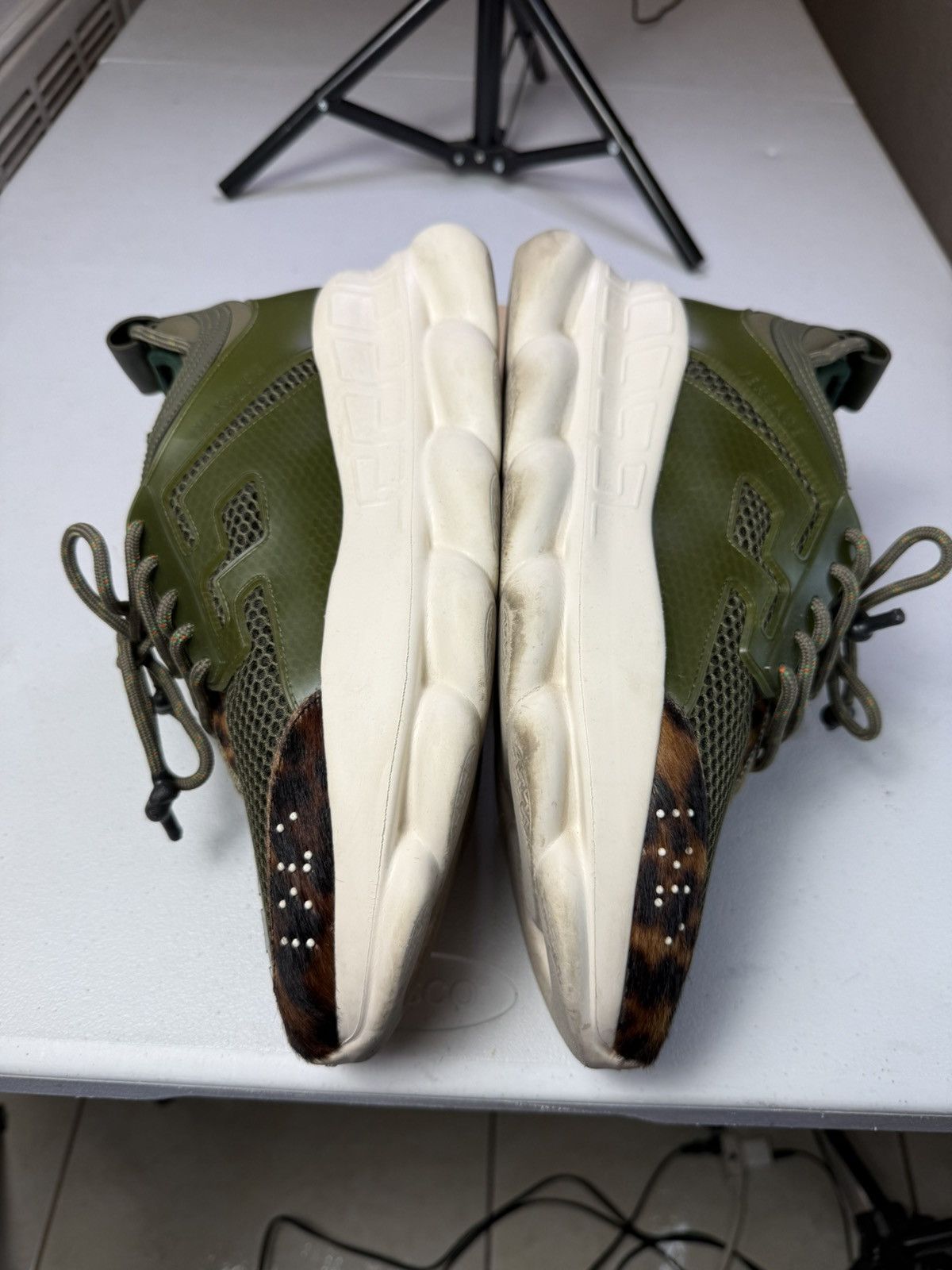 Versace Versace Chain Reaction Animal Sneakers sz 43 Size US 10 / EU 43 - 10 Thumbnail