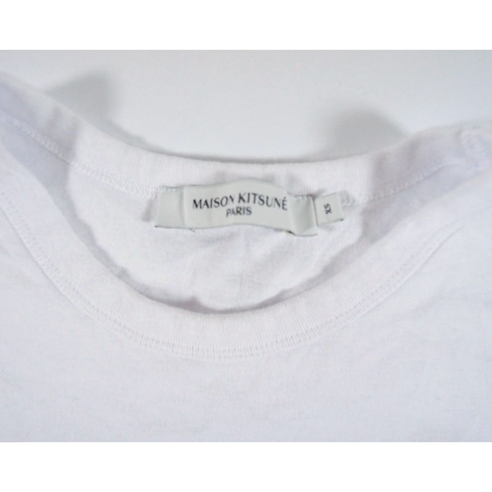Vintage Maison Kitsune Men's Short Sleeve Pocket Tee XS White Crewneck T-Shirt Size US XS / EU 42 / 0 - 4 Thumbnail