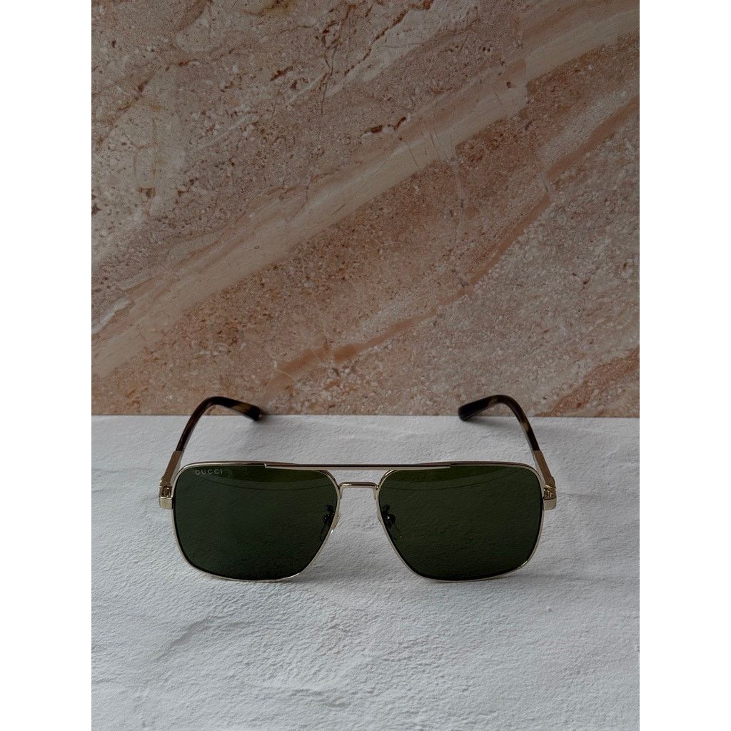 Gucci NEW Gucci GG1289S Gold Metal Aviator Sunglasses $505 Size ONE SIZE - 2 Thumbnail