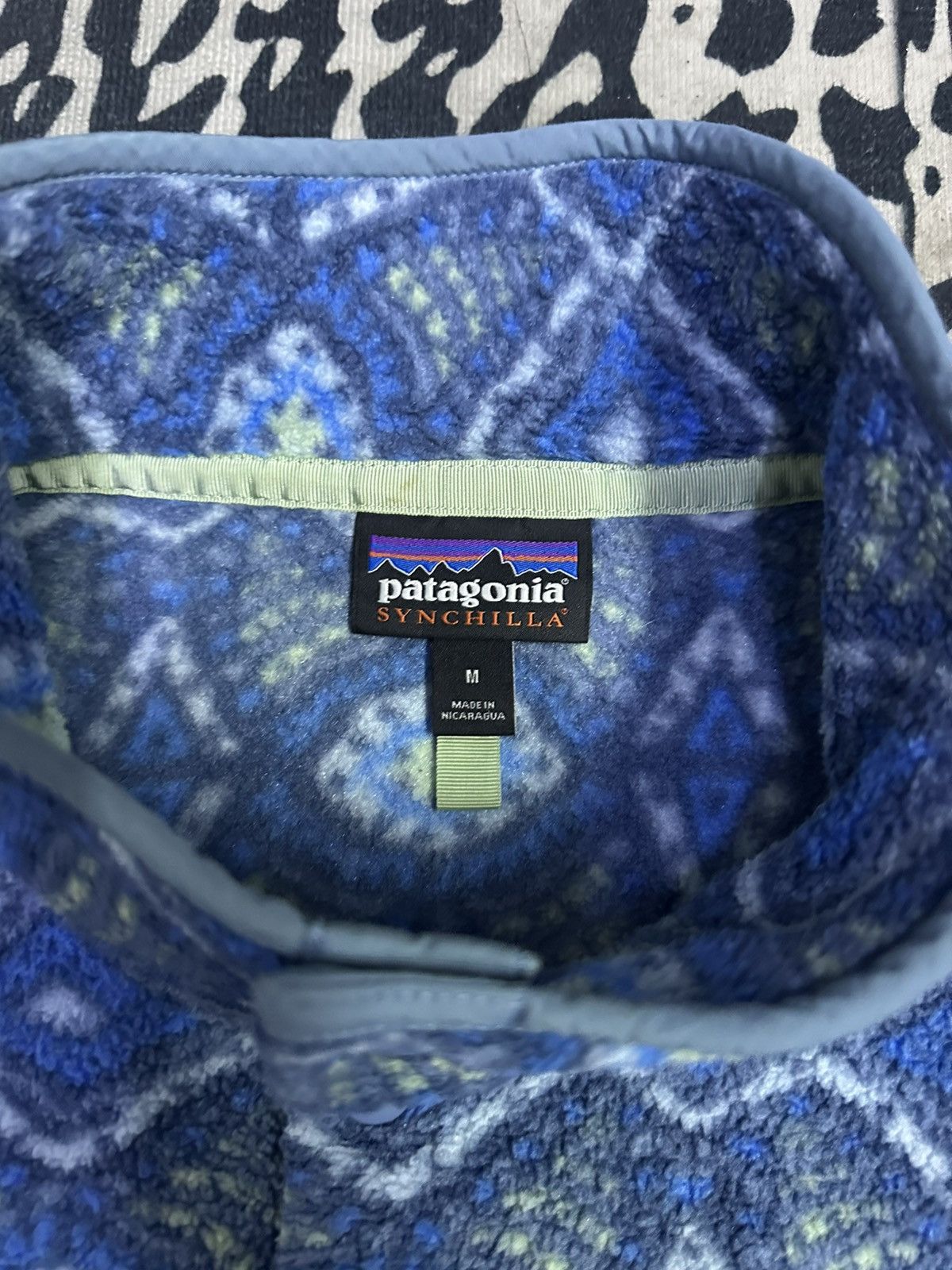 Patagonia Rare Patagonia Snapbutton Abstract Fleece Size US M / EU 48-50 / 2 - 7 Thumbnail