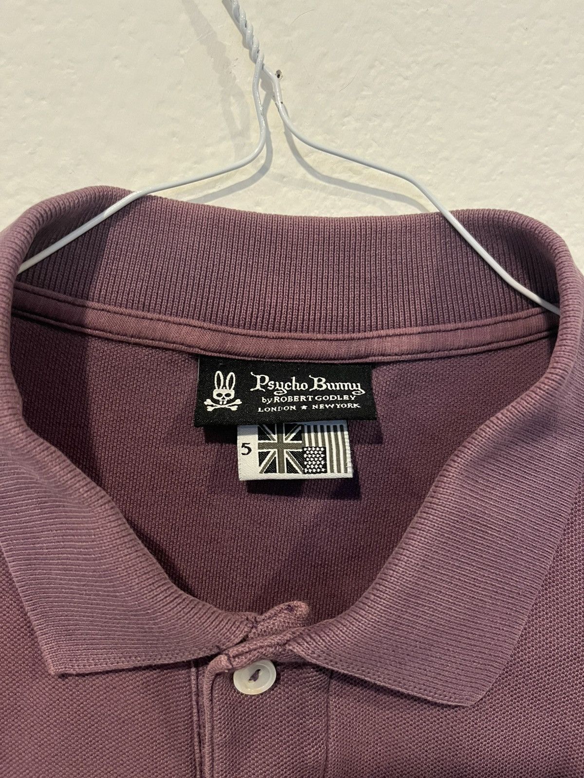 Psycho Bunny Psycho Bunny Polo Men’s Size 5 Purple Embroidered Logo Patch Size US XL / EU 56 / 4 - 2 Thumbnail