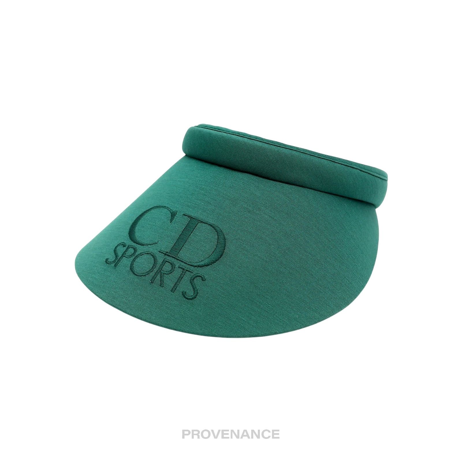 Dior 🔴 Christian Dior CD Sports Logo Visor - Green Size ONE SIZE - 2 Thumbnail
