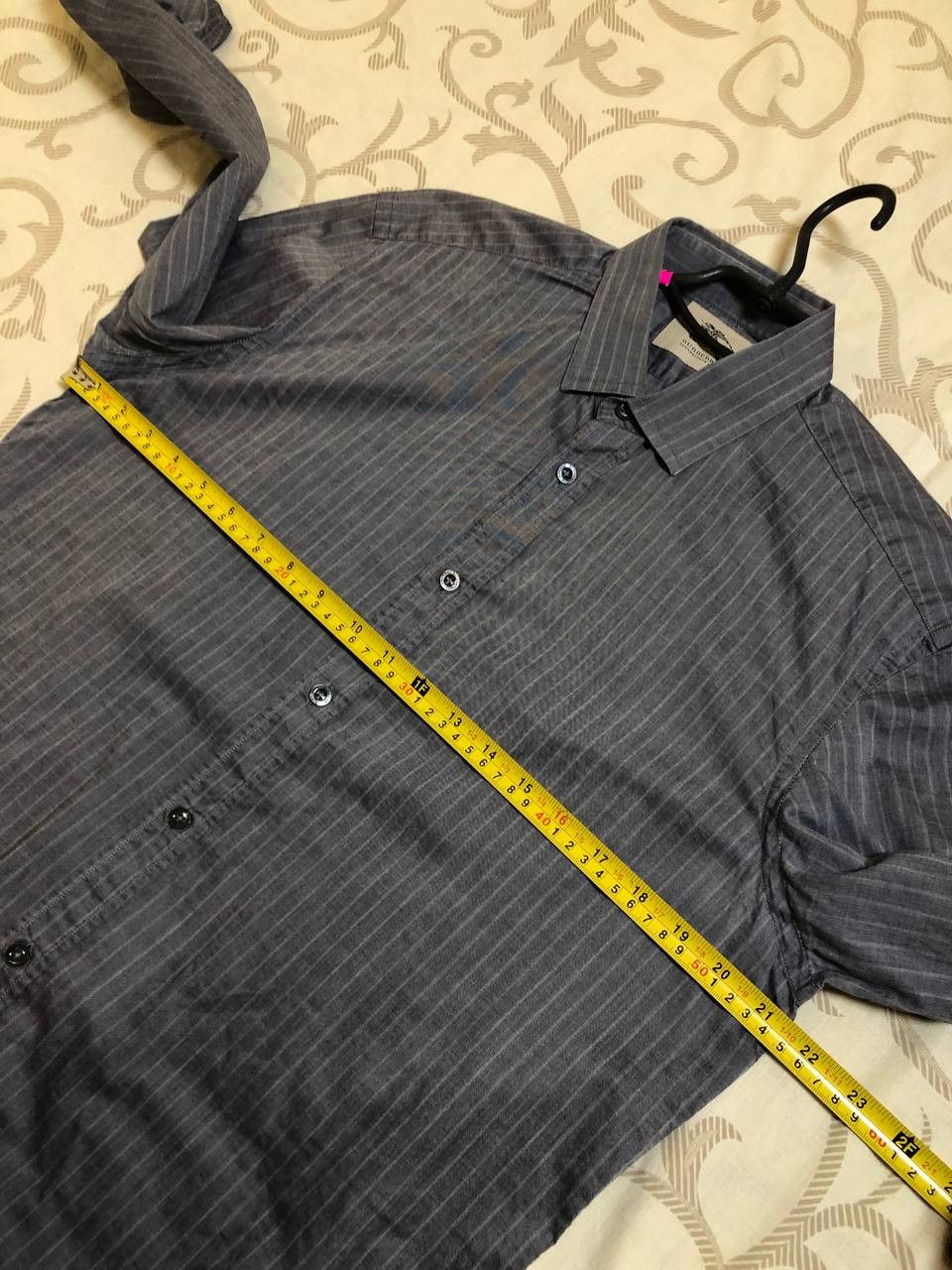 Burberry Burberry London Grey Pinstripe Button Up Shirt Size US L / EU 52-54 / 3 - 11 Thumbnail
