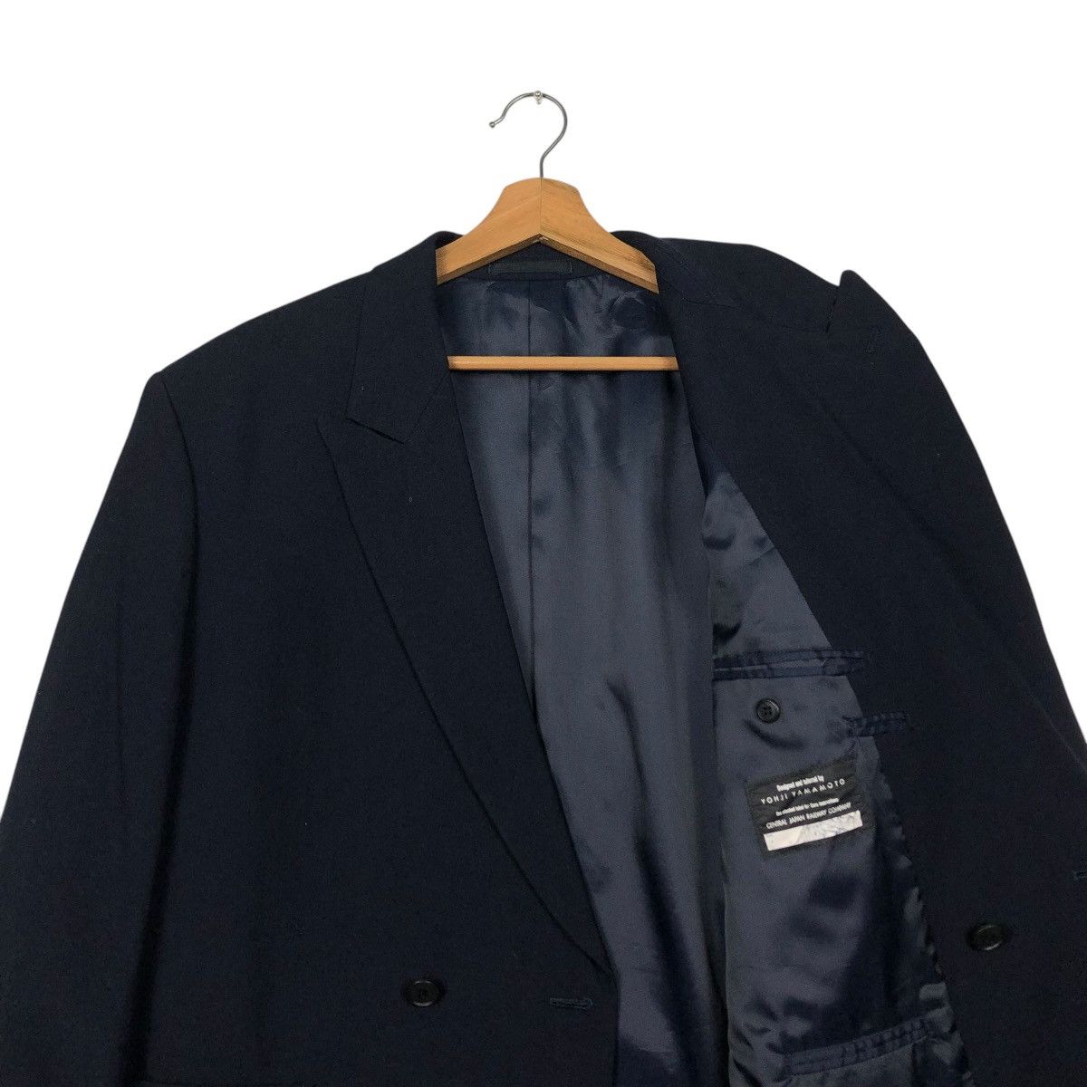 Yohji Yamamoto 🔥VINTAGE COATS JACKET YOHJI YAMAMOTO RAILWAY DOUBLE BREAST Size US M / EU 48-50 / 2 - 14 Thumbnail