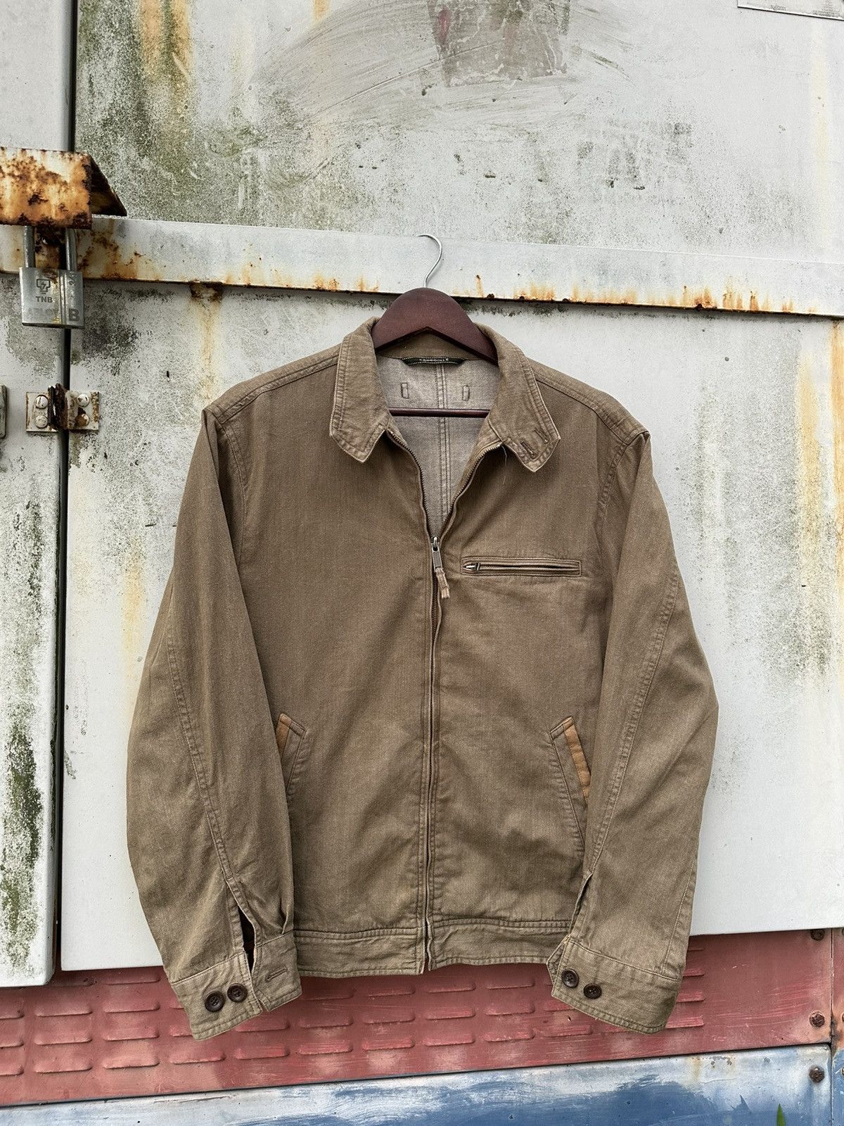 Vintage 👹Vintage Crocodile Classic Brown Detroit Jacket Size US M / EU 48-50 / 2 - 4 Thumbnail
