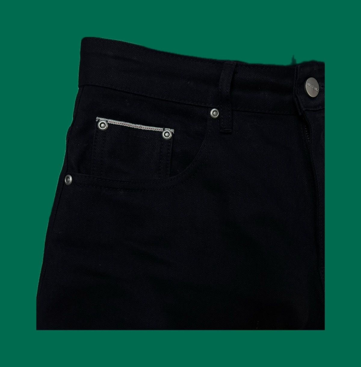 Other Berlinc 14oz Black Raw Selvedge Baggy Denim Size US 30 / EU 46 - 4 Thumbnail