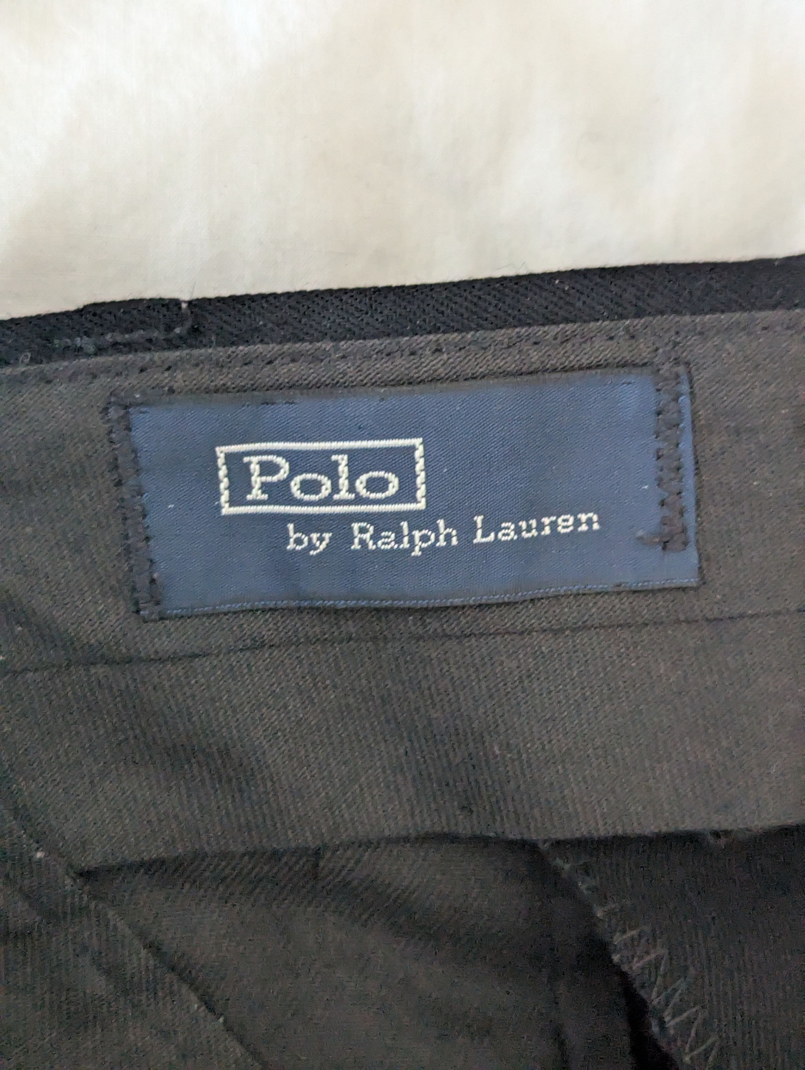 Polo Ralph Lauren Vintage Wool Black Pant Size 38L - 7 Thumbnail