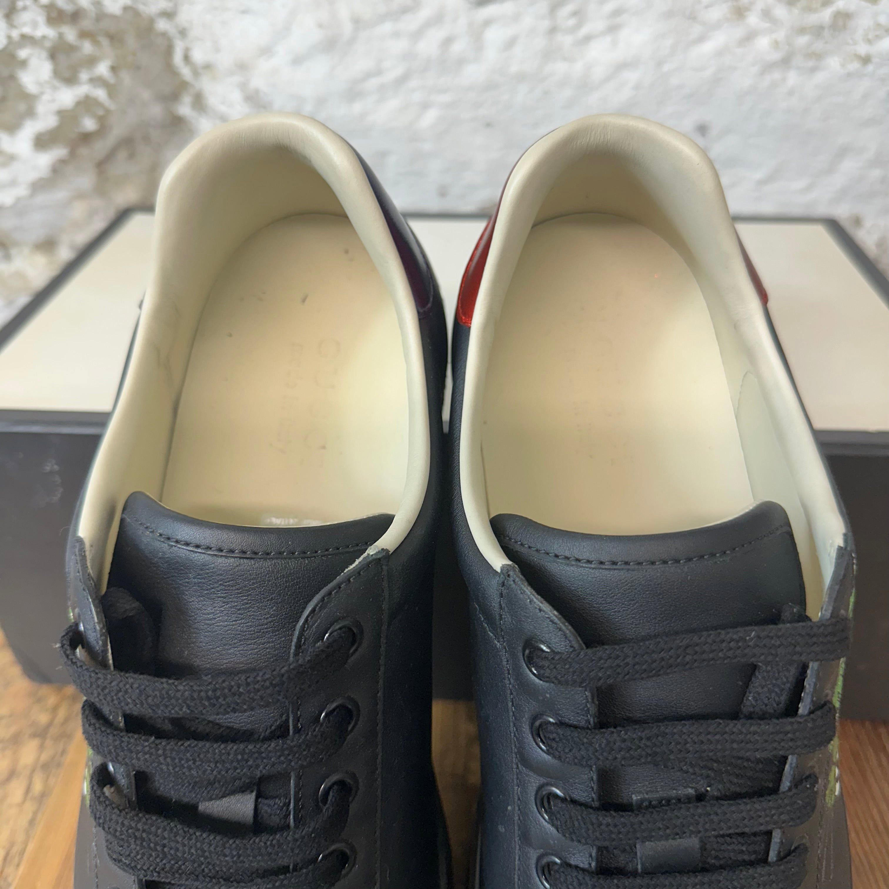 Gucci Gucci Green Dragon Black Ace Sneaker Sz 8 Size US 8 / EU 41 - 4 Thumbnail