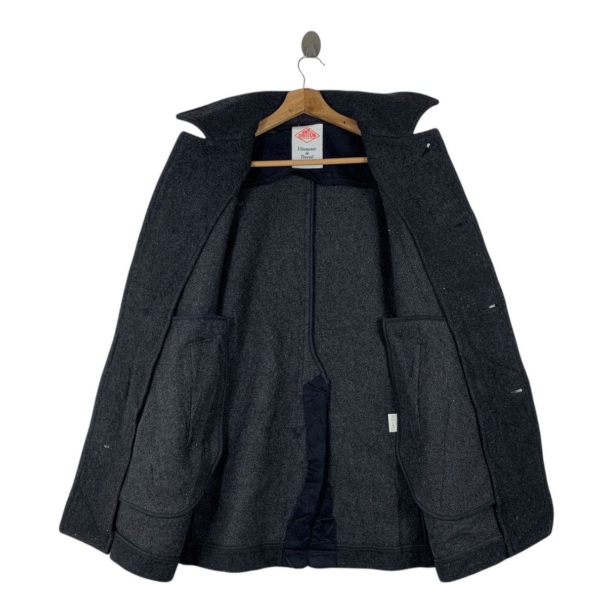 Danton × Vintage Vintage DANTON Vetements de Travail France Wool Coat Jacket Size US S / EU 44-46 / 1 - 3 Thumbnail