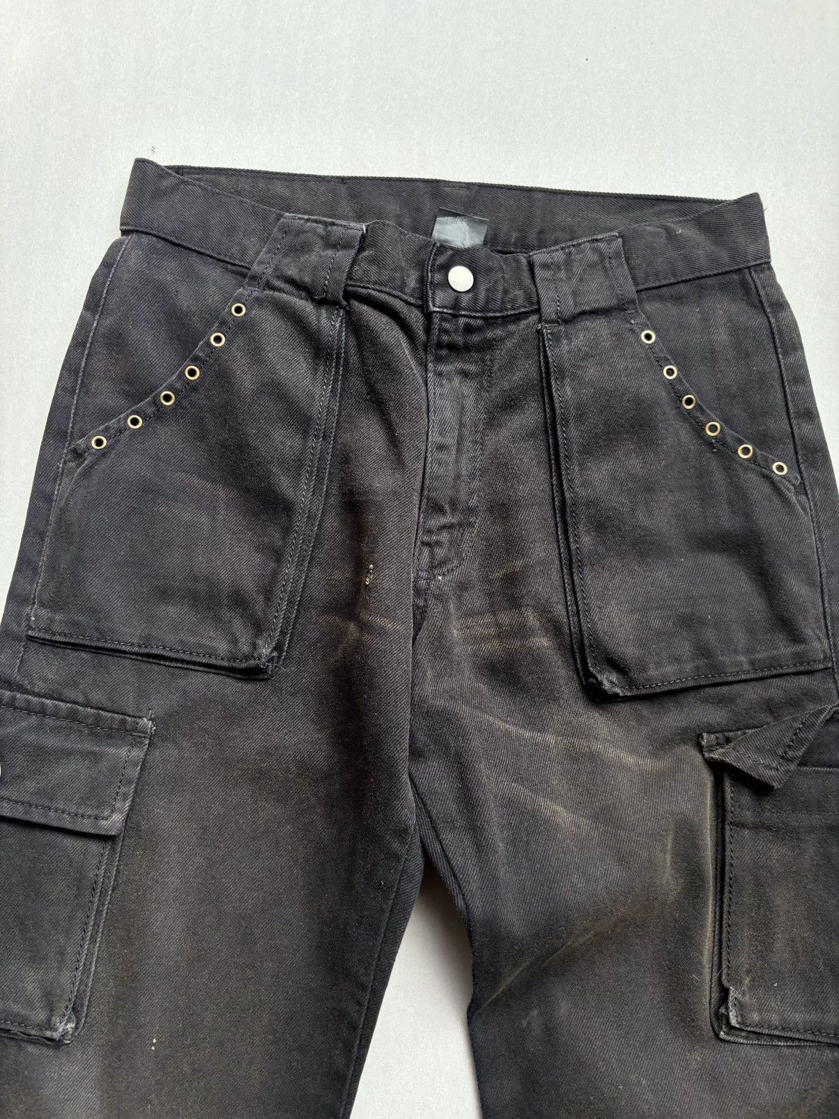 Japanese Brand rude gallery Relaxe flare cargo pants Size US 28 / EU 44 - 3 Thumbnail