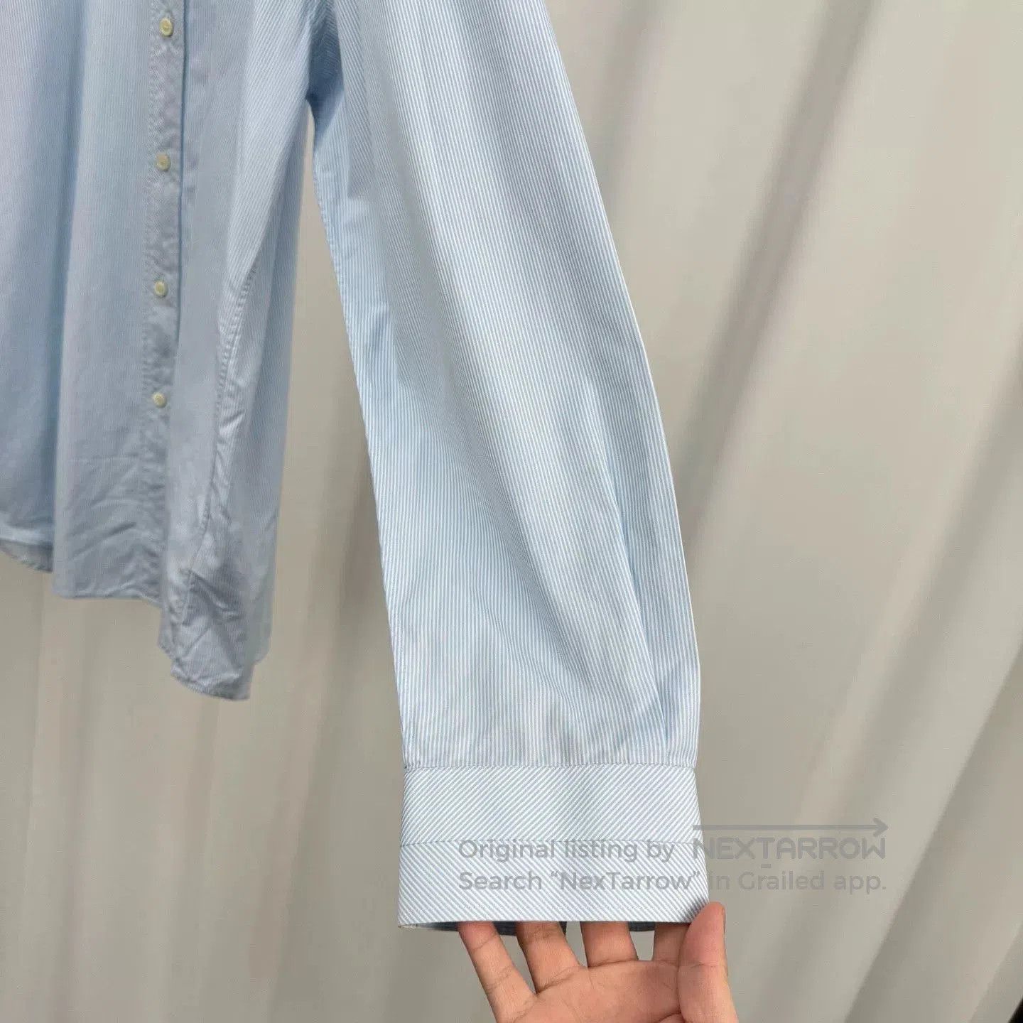 Burberry burberry light blue striped embroidered shirt. Size US L / EU 52-54 / 3 - 4 Thumbnail