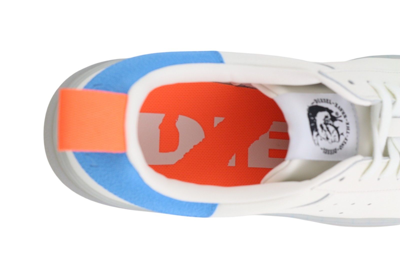 Diesel S-CLEVER LOW EU45 White Leather Laced Almond Toe 40835 Size US 12 / EU 45 - 10 Thumbnail