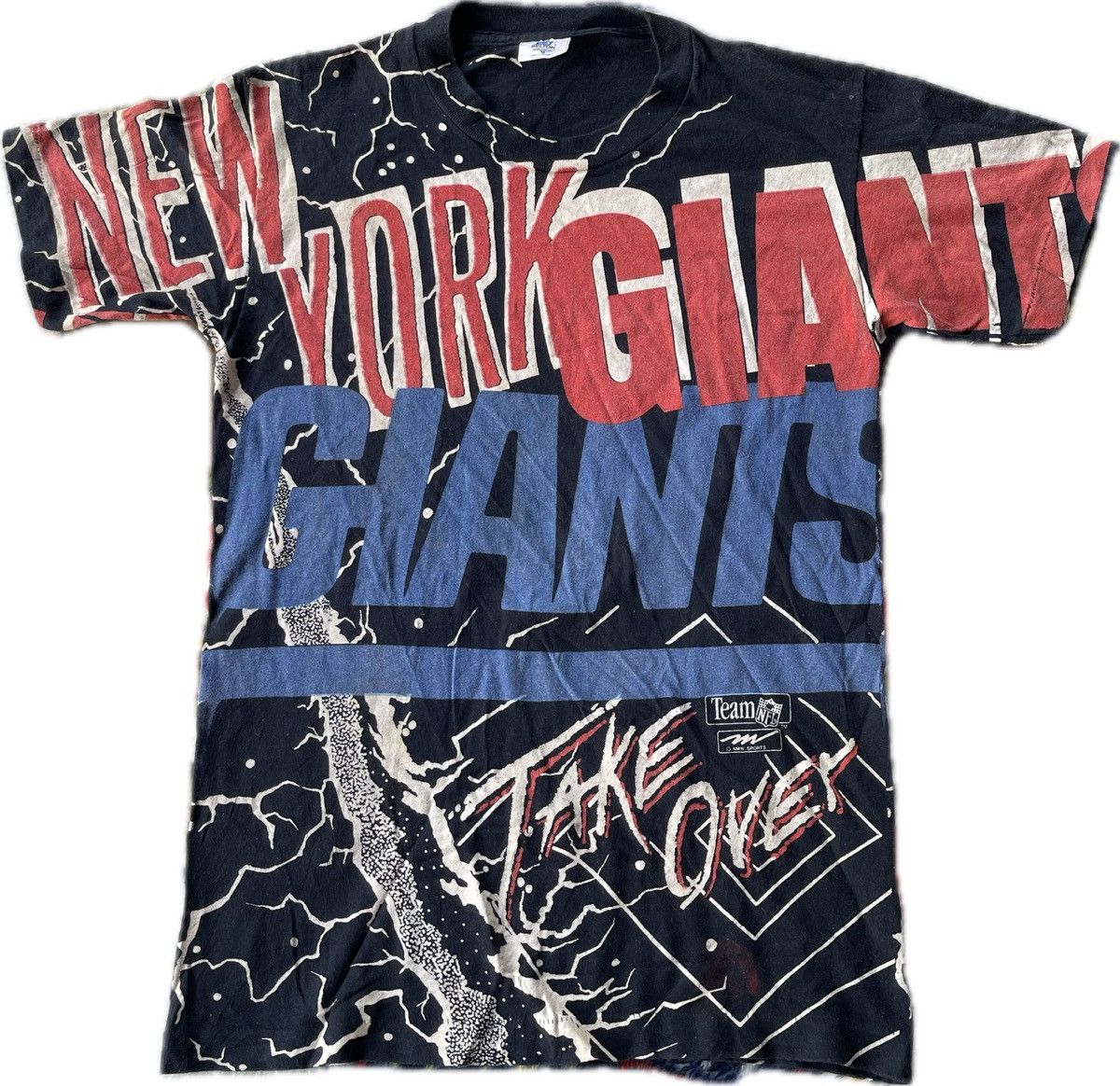 NFL Vintage Magic Johnson T's New York Giants All Over Print Tee Size US M / EU 48-50 / 2 - 1 Thumbnail