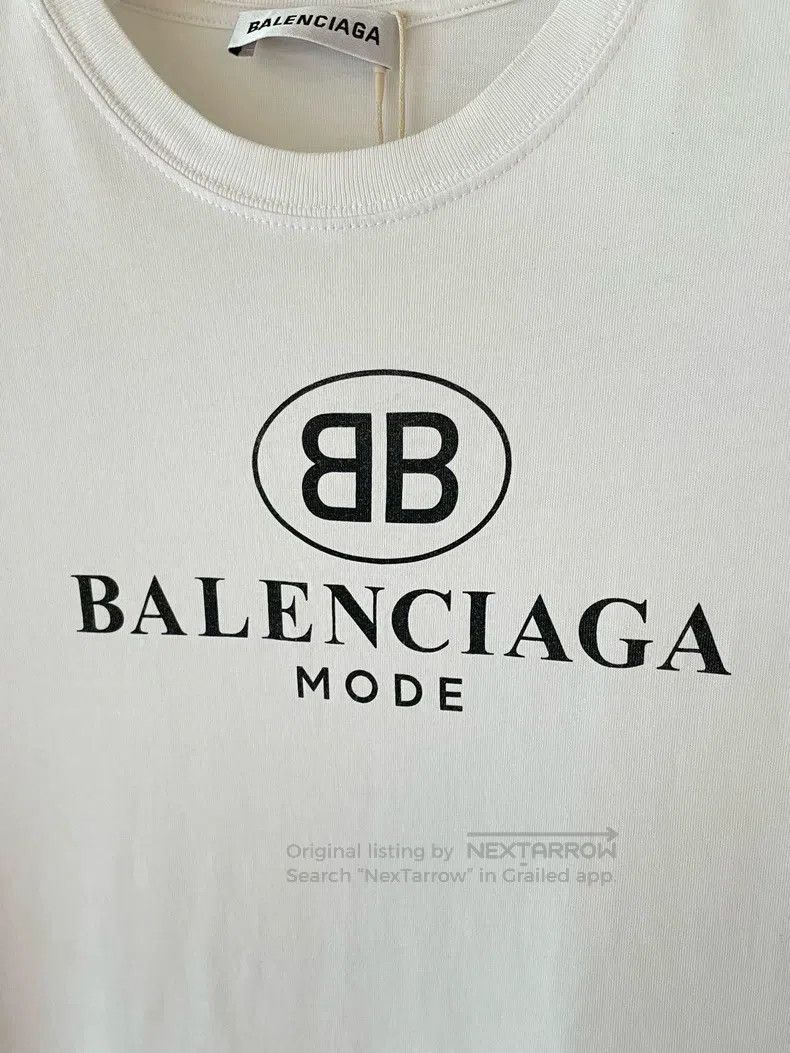 Balenciaga Balenciaga Logo Printed Short Sleeve T-Shirt XS Size US XS / EU 42 / 0 - 4 Thumbnail
