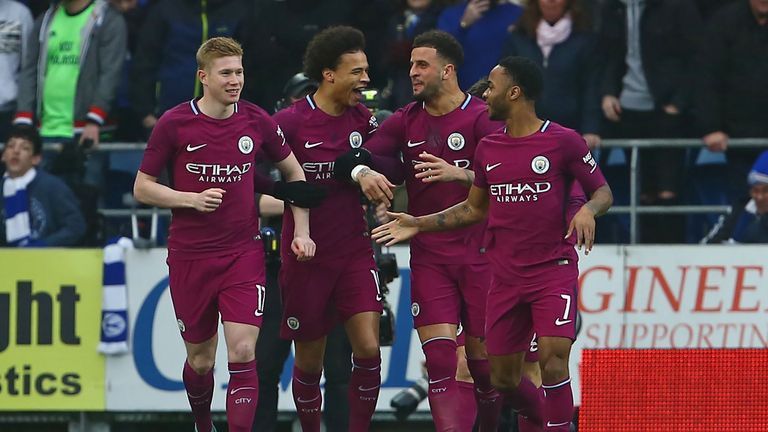 Nike 2017 2018 Manchester City Nike De Bruyne Soccer Jersey Away Size US S / EU 44-46 / 1 - 2 Thumbnail