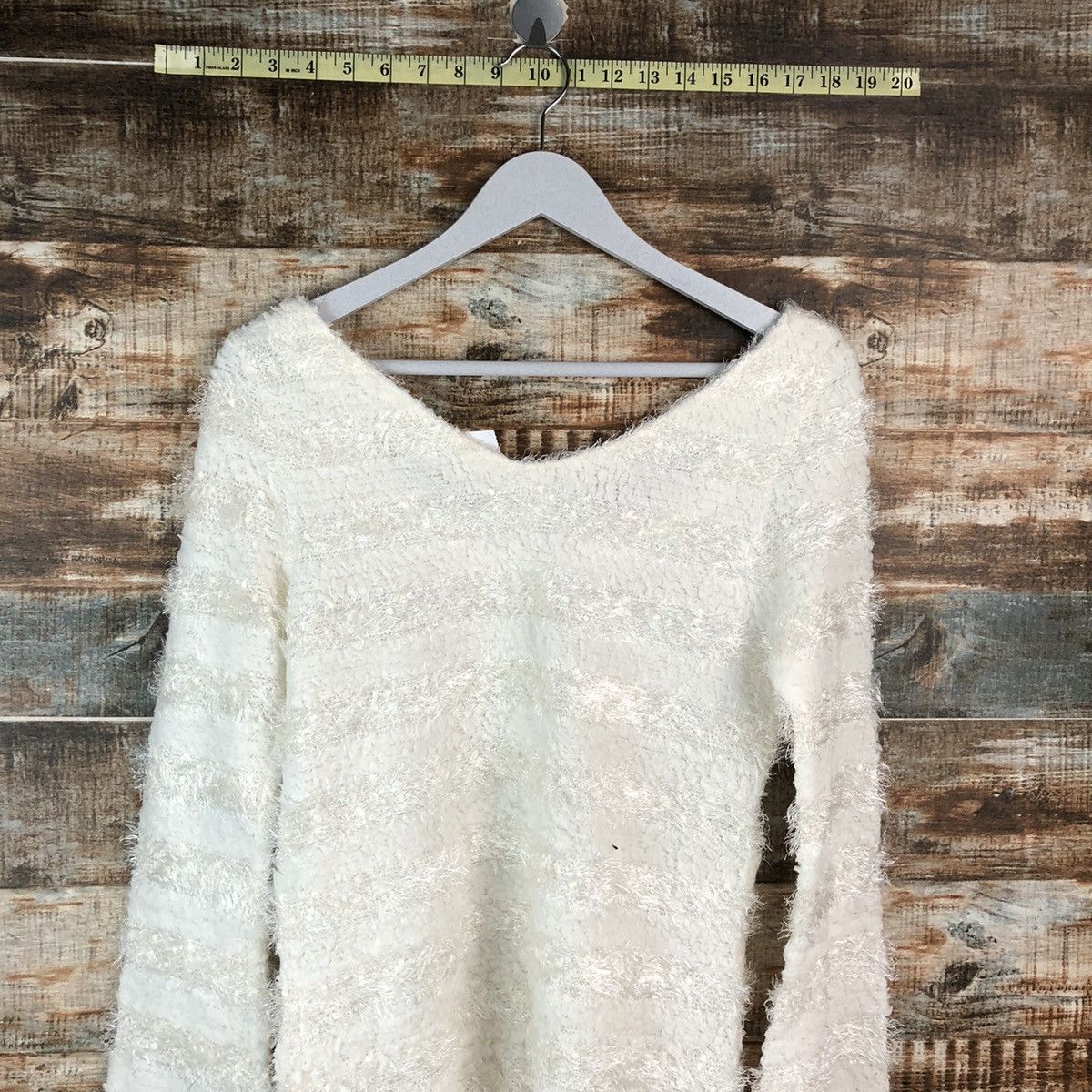 Homespun Knitwear × Japanese Brand DLL Ank Rouge White Knitwear #C053 Size S / US 4 / IT 40 - 12 Thumbnail