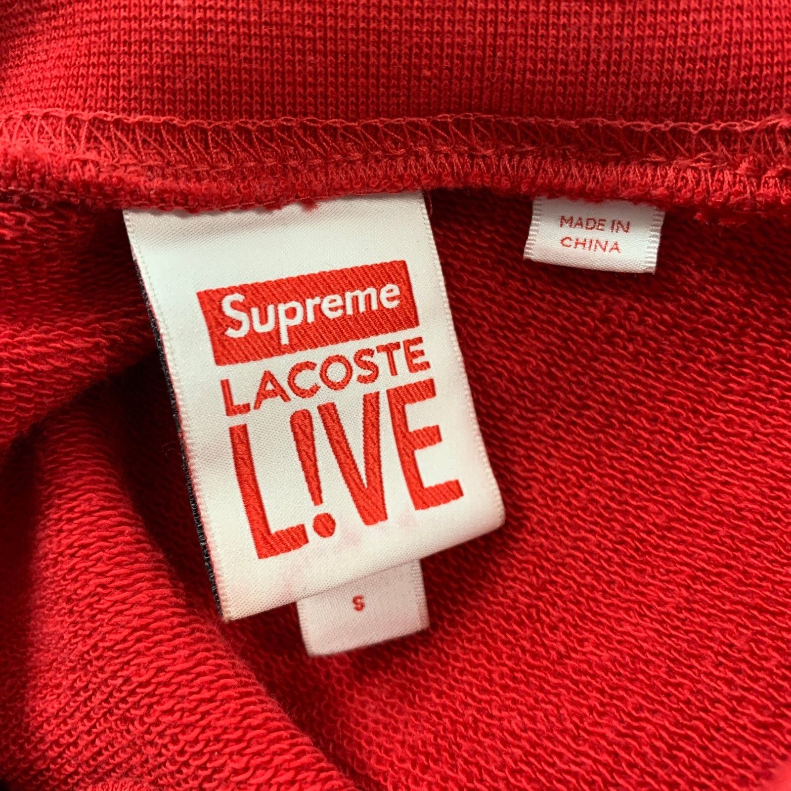 Supreme SUPREME Size S Red Logo Cotton Crew-Neck Sweatshirt Size US S / EU 44-46 / 1 - 6 Thumbnail