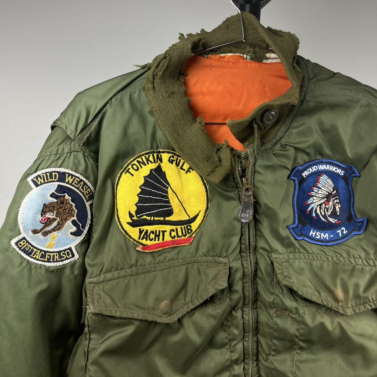 Other VINTAGE ORIGINAL USN G-8 WEP DISTRESSED FLIGHT JACKET 50s ‘ Size US M / EU 48-50 / 2 - 4 Thumbnail