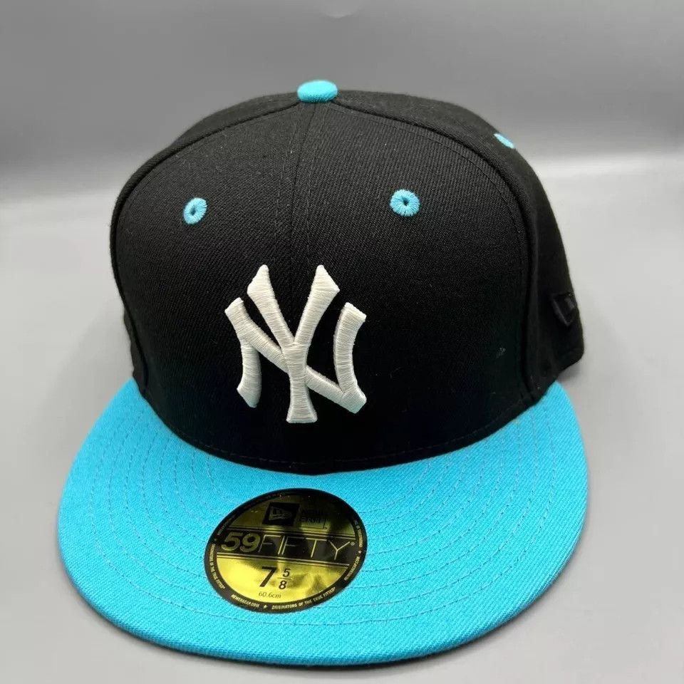 New Era New York Yankees Hat Men 7 5/8 59Fifty New Era Fitted Cap Size ONE SIZE - 2 Thumbnail