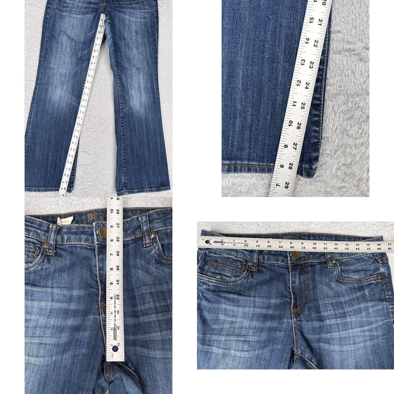 Vintage KUT from the Kloth Jeans Womens 10P Blue Bootcut Stretch Denim Mid Rise 32x29 Size 32" / US 10 / IT 46 - 8 Thumbnail