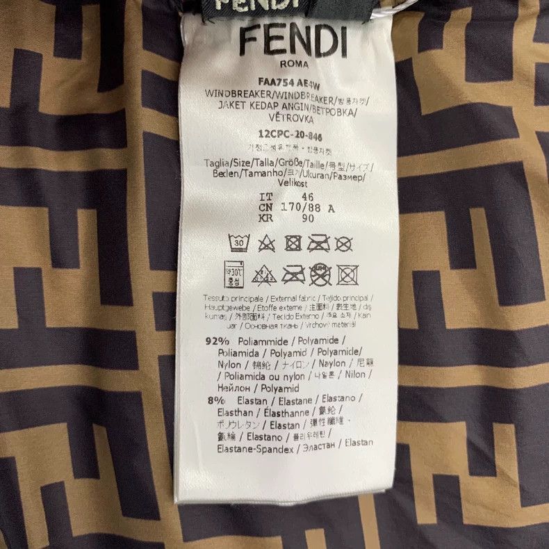Fendi Fendi Logo Print Lining Puffer Jacket Size US S / EU 44-46 / 1 - 7 Thumbnail