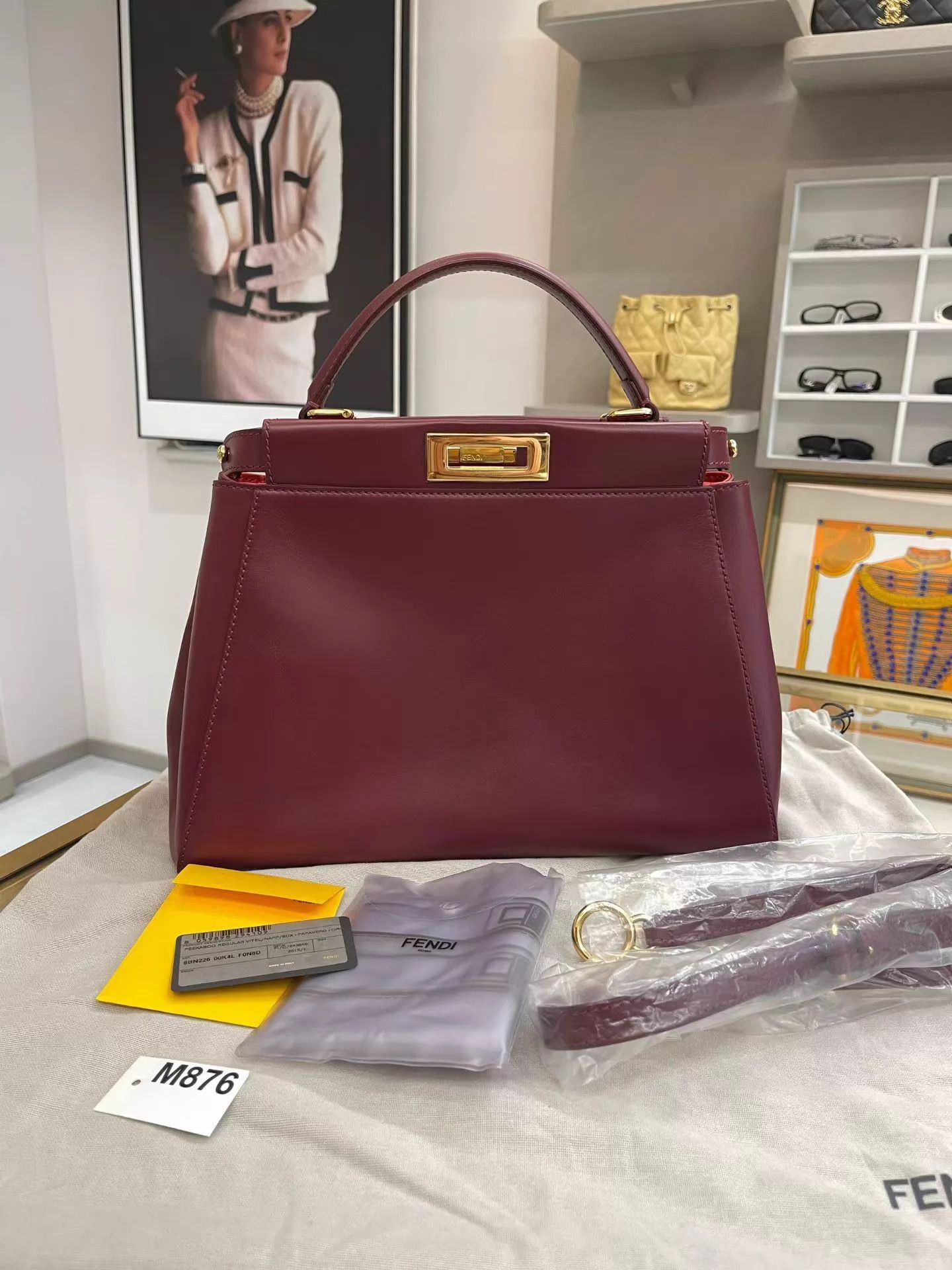 Fendi Fendi Peekaboo VGC w/Dust Bag + RCvr 34x12x25 M876 Size ONE SIZE - 1 Thumbnail