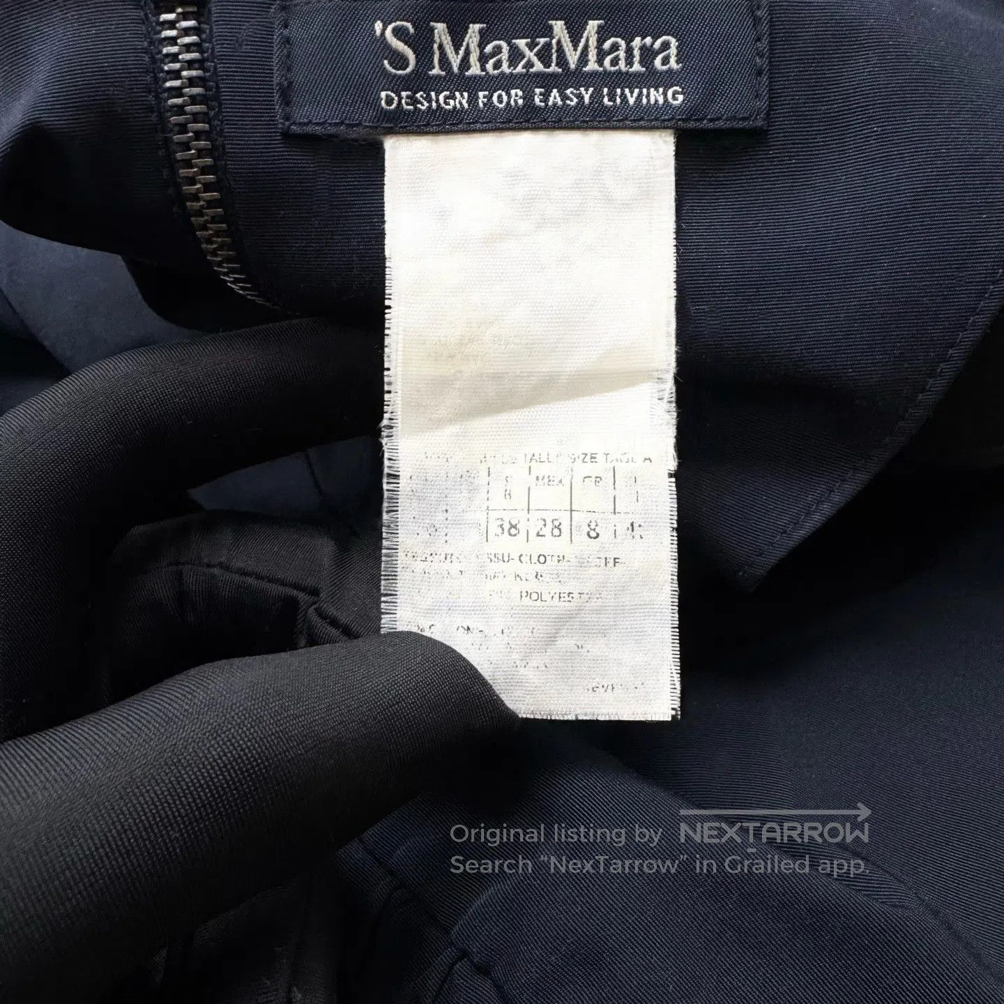 Max Mara Max Mara Puff Sleeve Contrasting Back Zip Dress| Size XS / US 0-2 / IT 36-38 - 4 Thumbnail