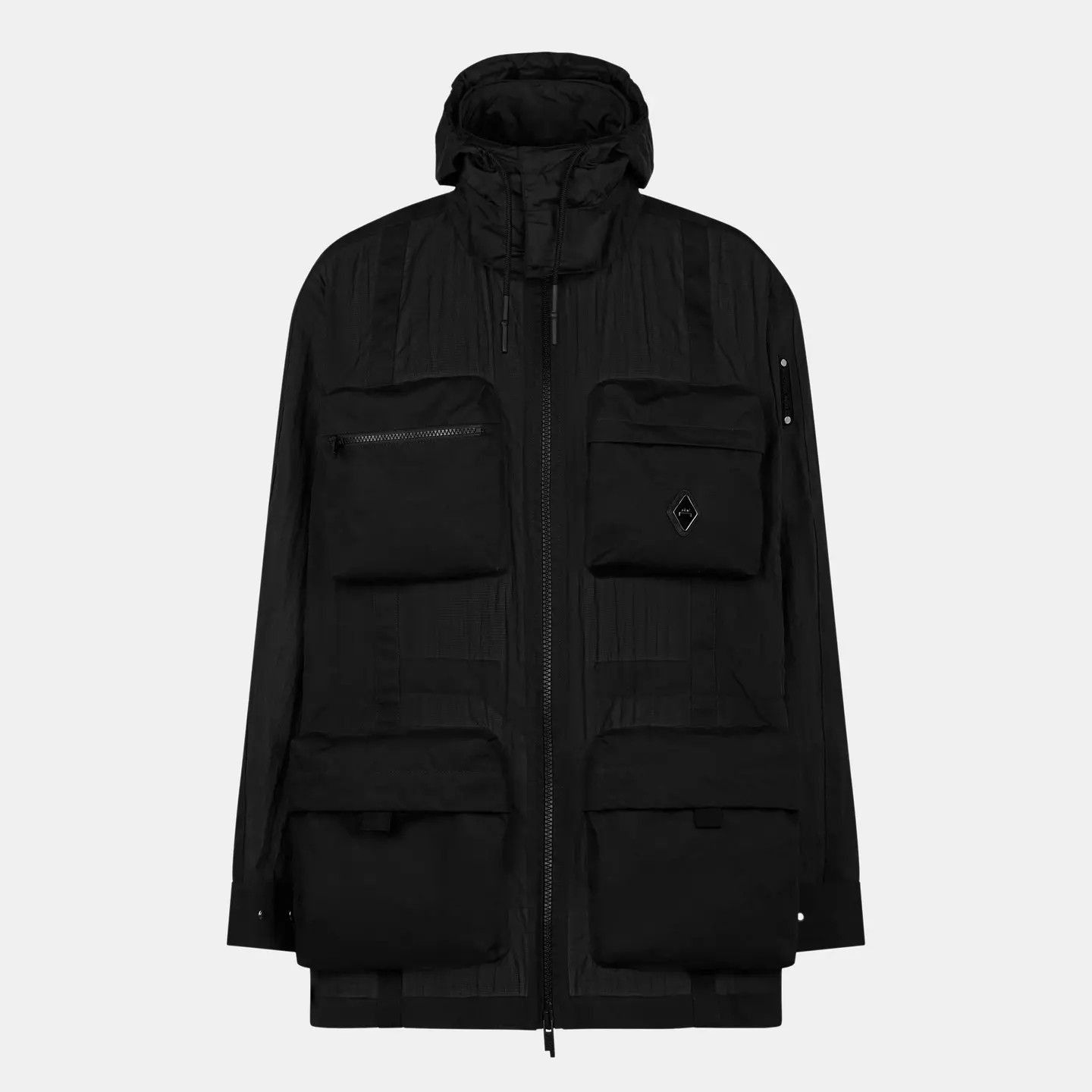 A-COLD-WALL* o1g2r1mq0426 Hooded Full Zip Parka in Black Size US M / EU 48-50 / 2 - 1 Thumbnail