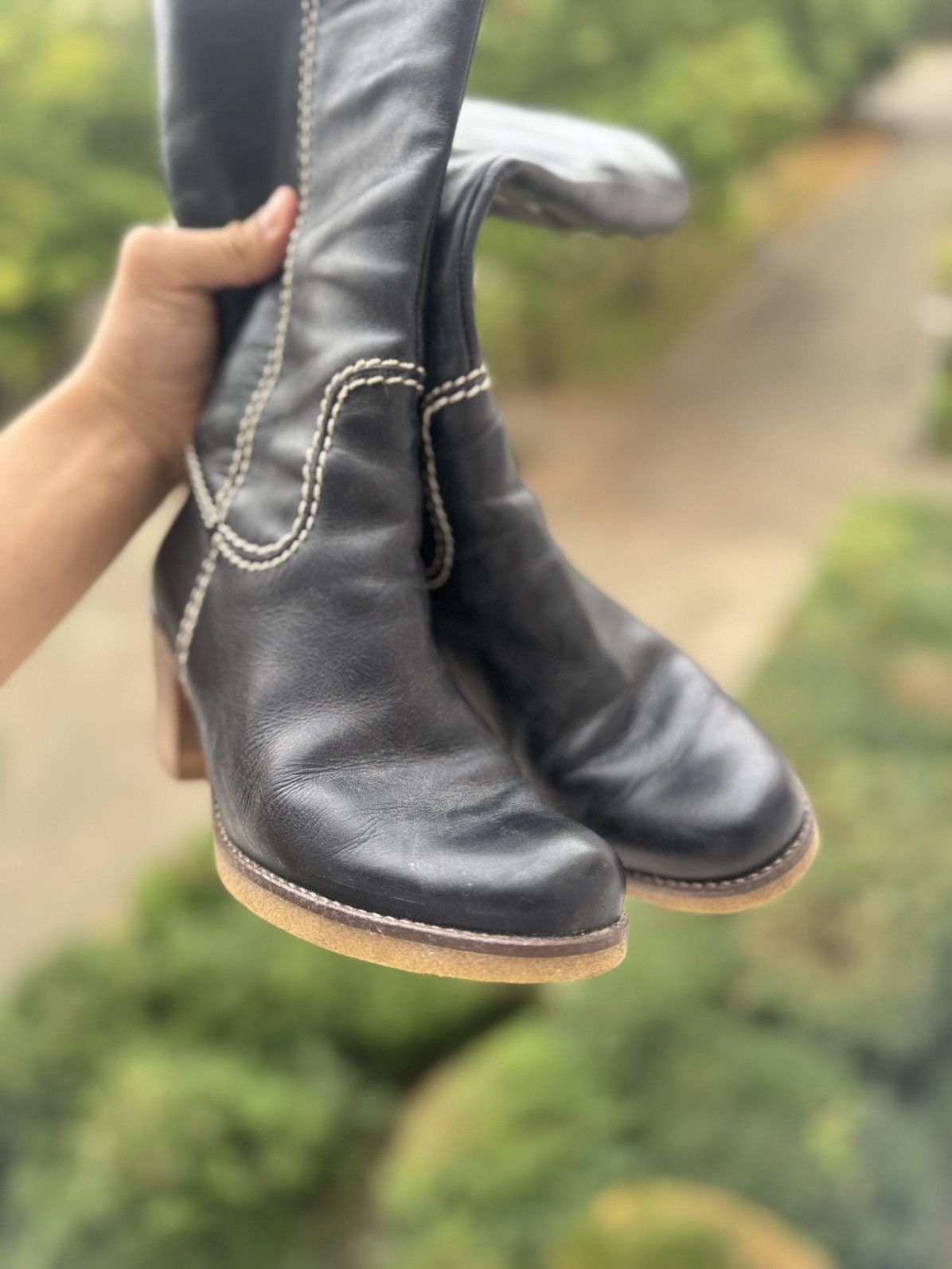 Other Vintage Cowboy Black Boots Avantgarde Size US 9 / IT 39 - 8 Thumbnail