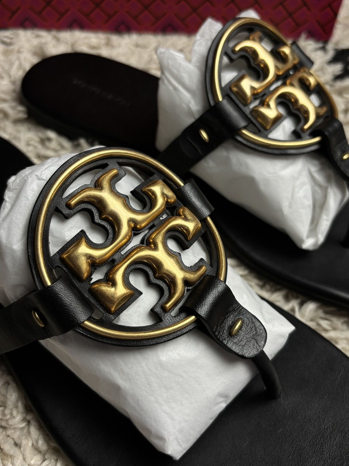 Tory Burch Tory Burch Meta Miller Black Sandal Size US 9.5 / IT 39.5 - 3 Thumbnail