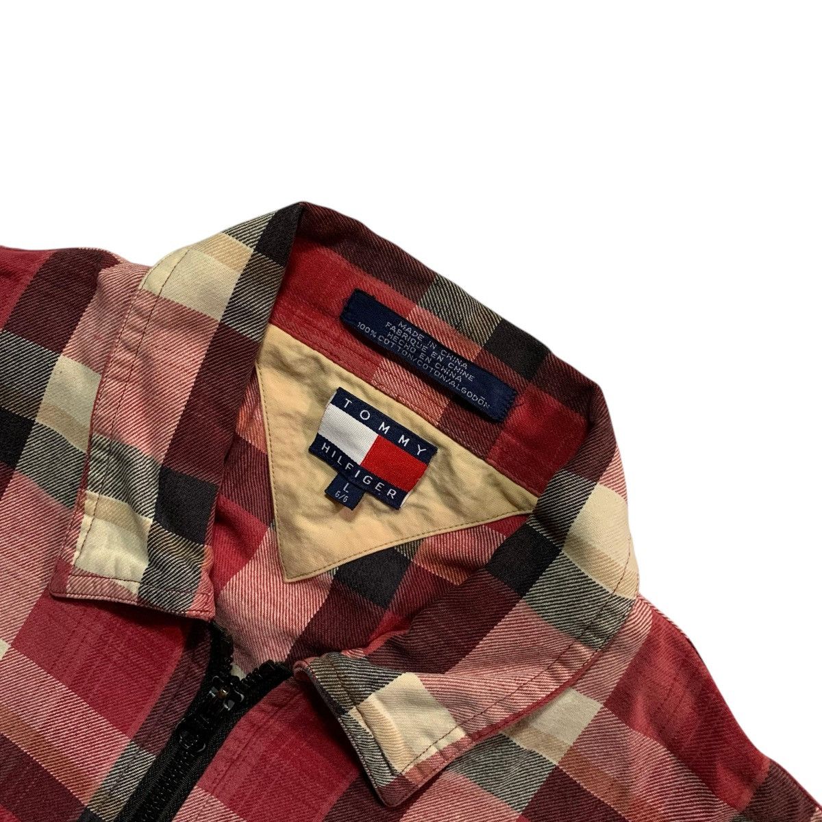 Tommy Hilfiger × Vintage Vintage Tommy Hilfiger Flanel Size US XL / EU 56 / 4 - 5 Thumbnail