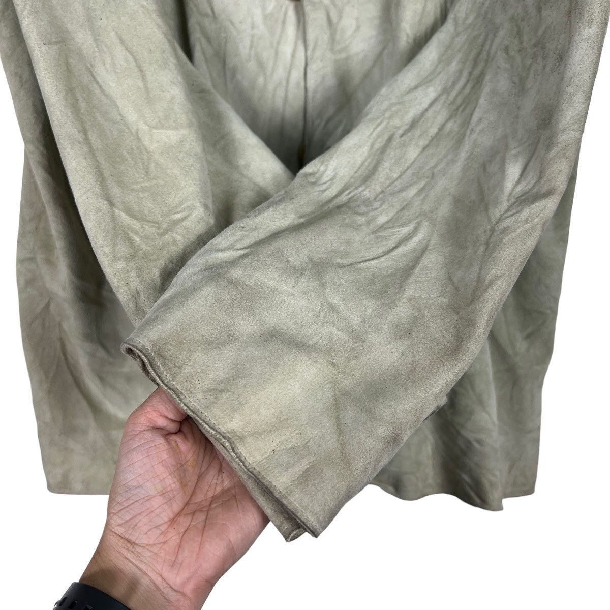 Nicole Farhi 🔥 NICOLE FARHI BUTTON LEATHER JACKET SIZE L ON TAG Size US L / EU 52-54 / 3 - 13 Thumbnail