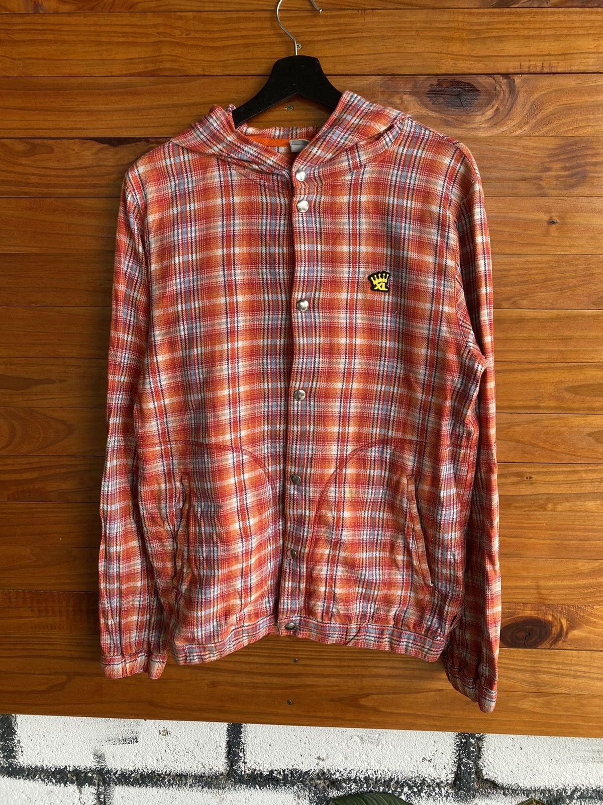 Xlarge X-Large Fine Clothing Plaid Hoodie Shirt Streetwear Icon Size US M / EU 48-50 / 2 - 2 Thumbnail