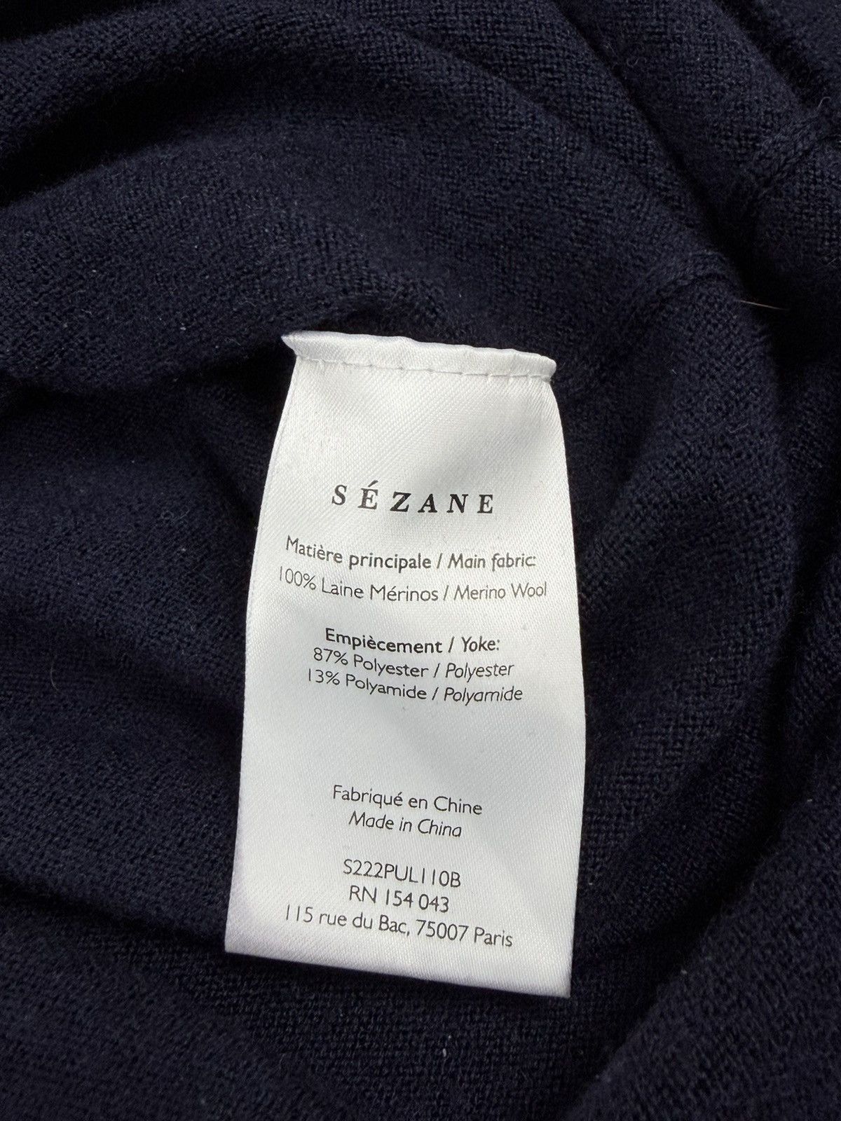 Sezane Sézane Janis Laine Merino Manches Longues Pull Tricot Size M / US 6-8 / IT 42-44 - 8 Thumbnail