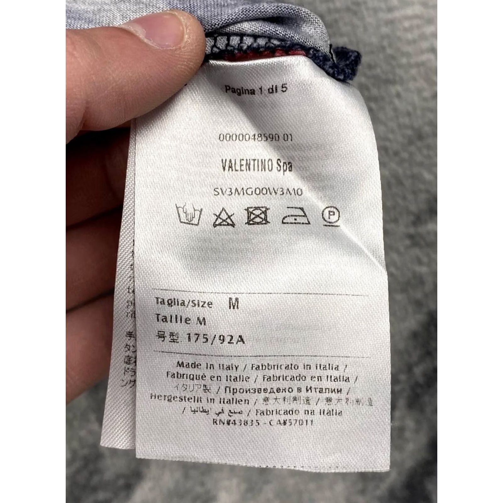 Valentino Valentino Camouflage T-Shirt Men M Size Multicolor Cotton Crew Neck Short Sleeve Logo 2020-2029 Regular All Seasons Spring Shirt Mens Size US M / EU 48-50 / 2 - 7 Thumbnail