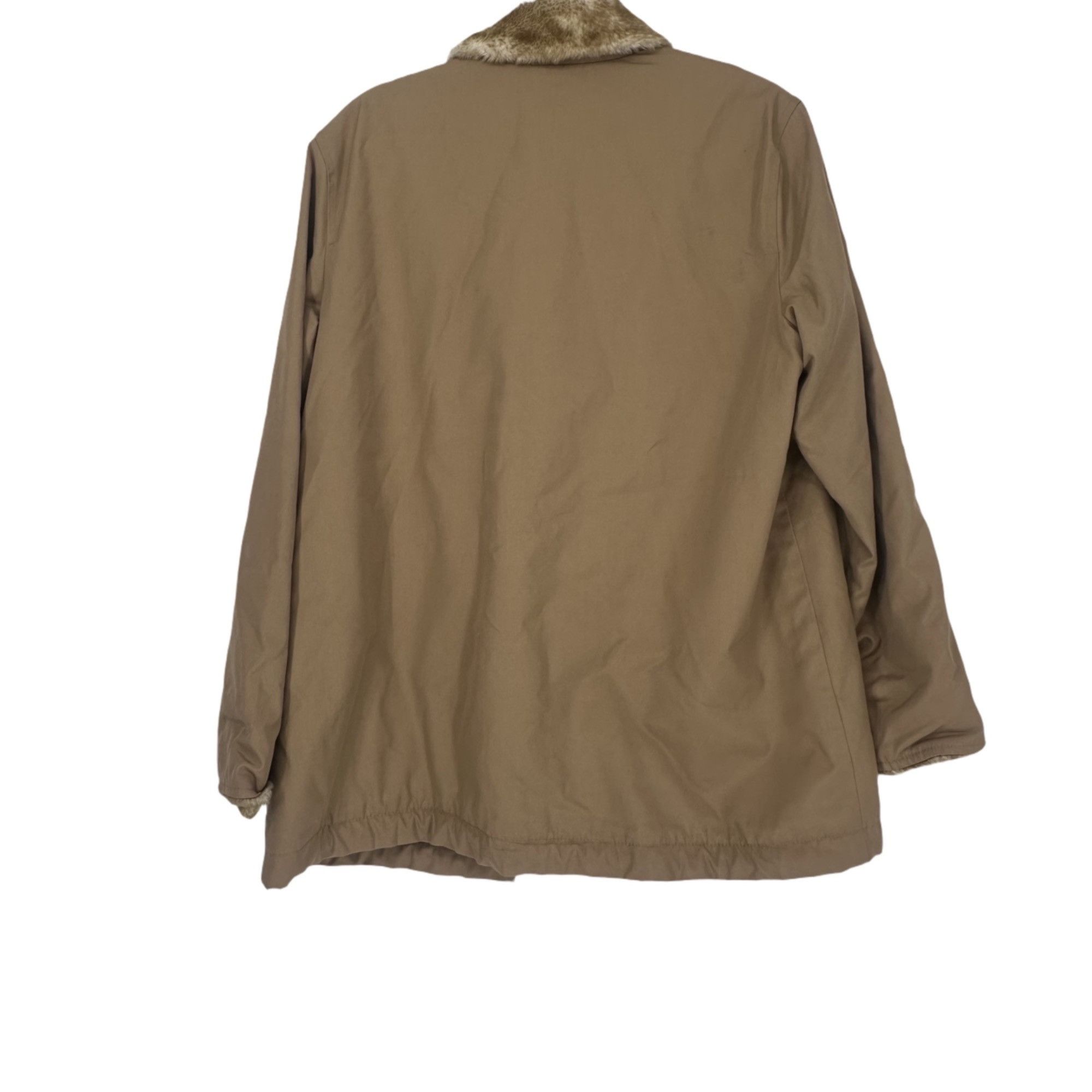 London Fog 90s London Fog Faux Fur Lined Khaki Grails Jacket - XL Size US XL / EU 56 / 4 - 4 Thumbnail