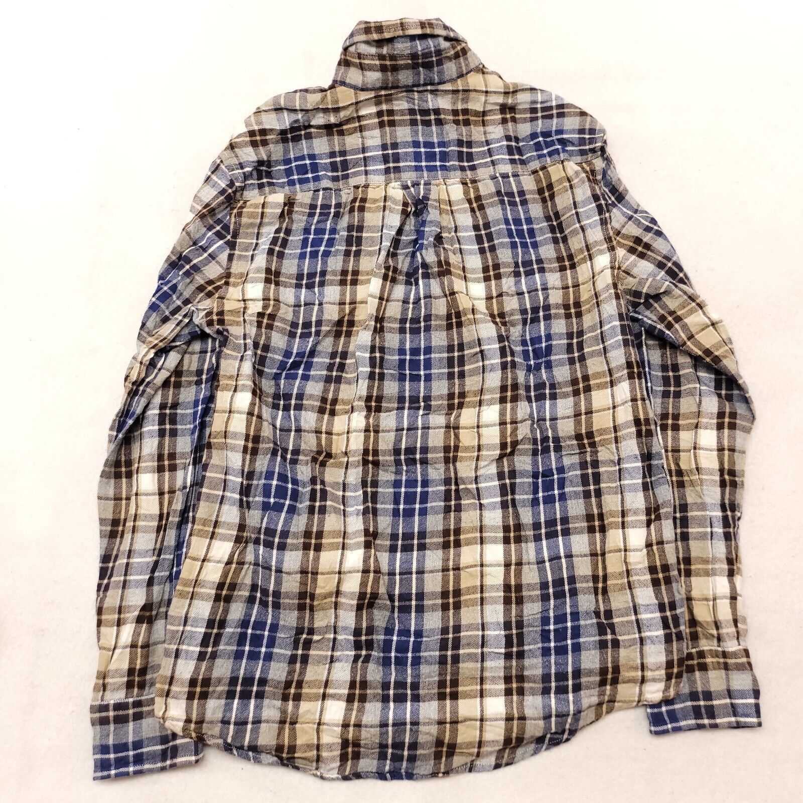 St. Johns Bay St Johns Bay Madras Flannel Shirt Mens Size S White Blue Size US S / EU 44-46 / 1 - 10 Thumbnail
