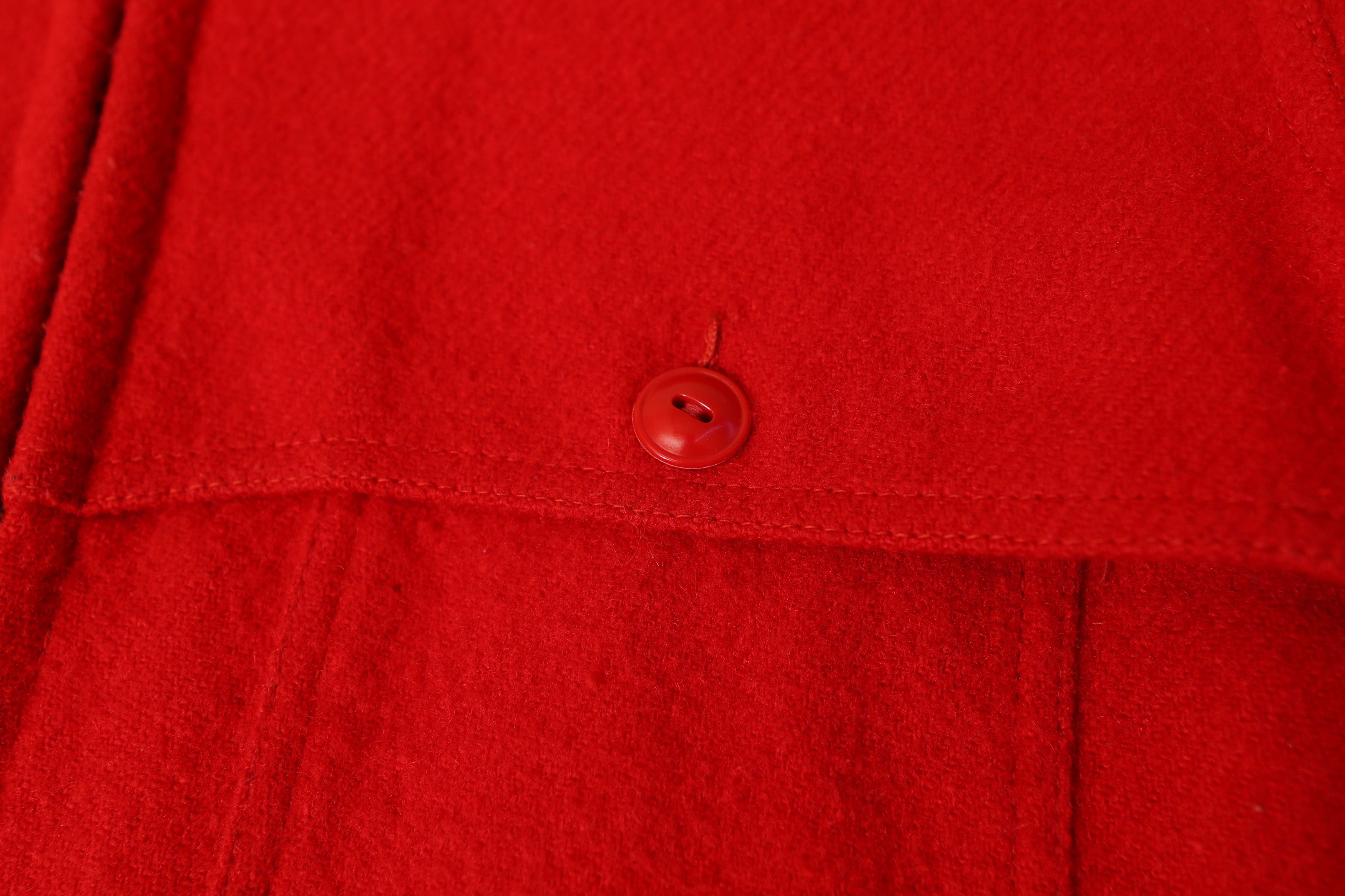Johnson Woolen Mills Johnson Woolen Mills Red Wool Zip Hunting Tog Jacket (15) Size XL / US 12-14 / IT 48-50 - 9 Thumbnail