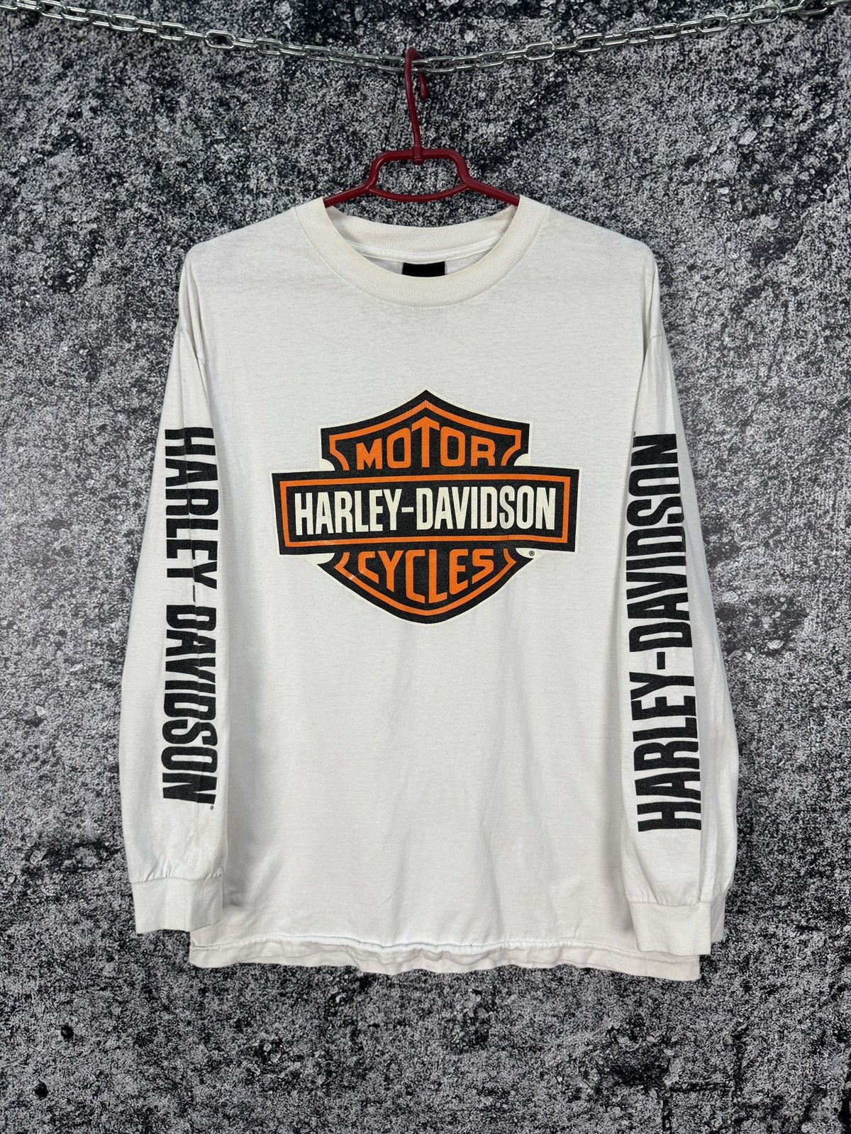 Harley Davidson Harley Davidson Motorcycles Long Sleeve T-Shirt Vintage Sz L Size US L / EU 52-54 / 3 - 2 Thumbnail