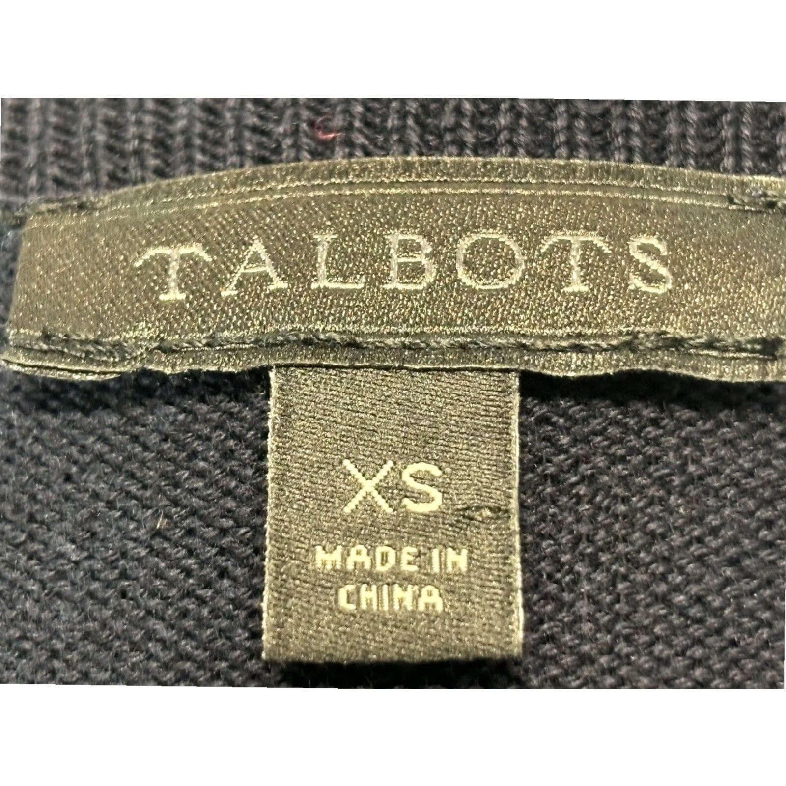 Talbots Talbots Women's Navy Blue Fine Knit Polar Bear Sweater XS Crew Neck Pullover Size XS / US 0-2 / IT 36-38 - 6 Thumbnail