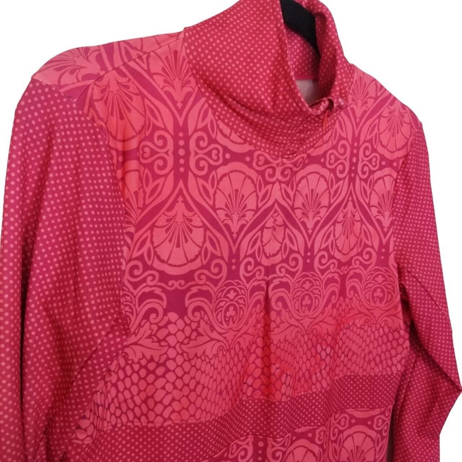 Prana Prana Womens Tatiana Dress Size M Floral Stretch Mock Neck Size M / US 6-8 / IT 42-44 - 5 Thumbnail