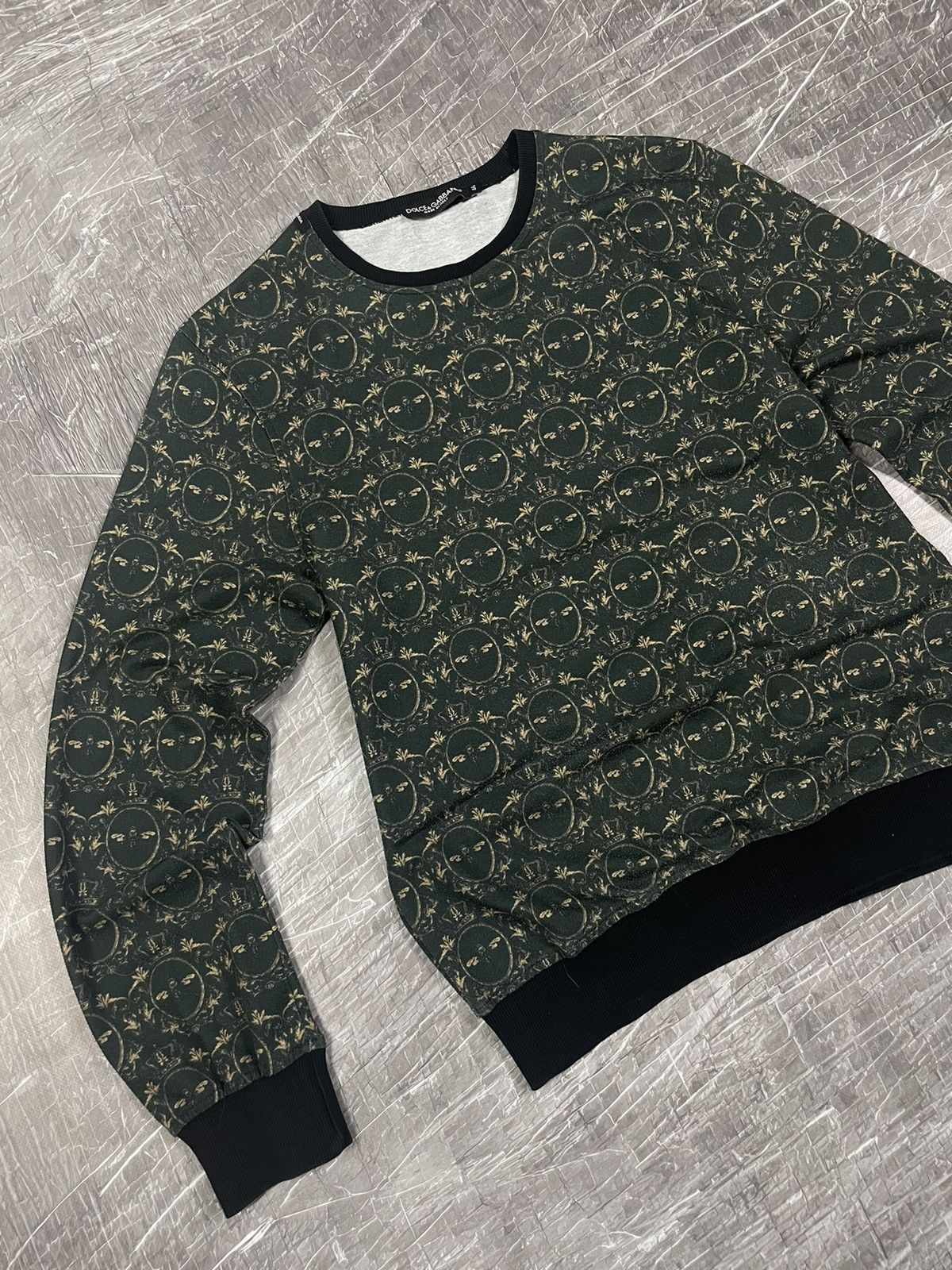 Dolce Gabbana Bee&Crown Monogram Rare Sweatshirt