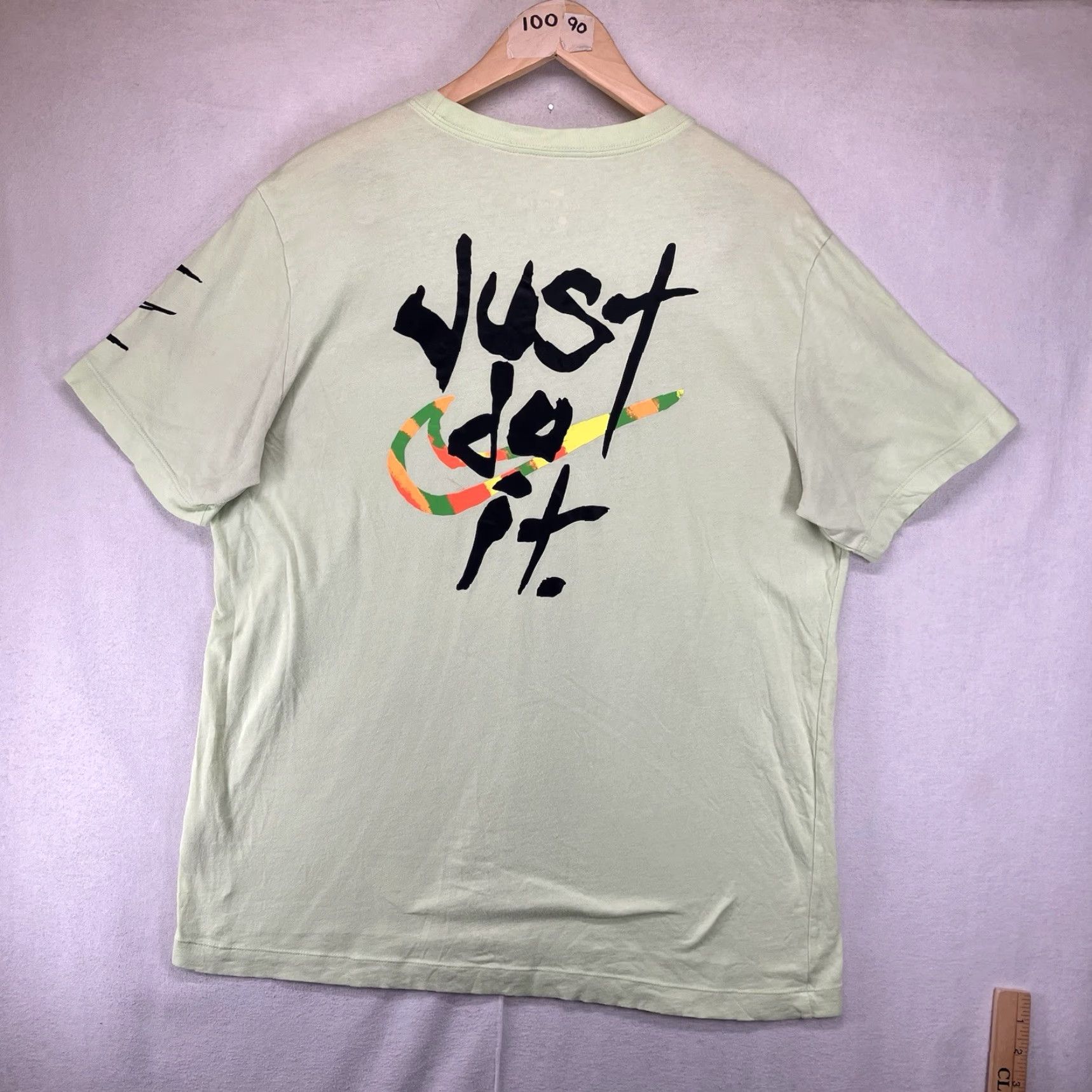 Nike Nike Shirt Mens Medium Light Green Just Do It Graphic Tee Crewneck Short Sleeve Size US M / EU 48-50 / 2 - 2 Thumbnail