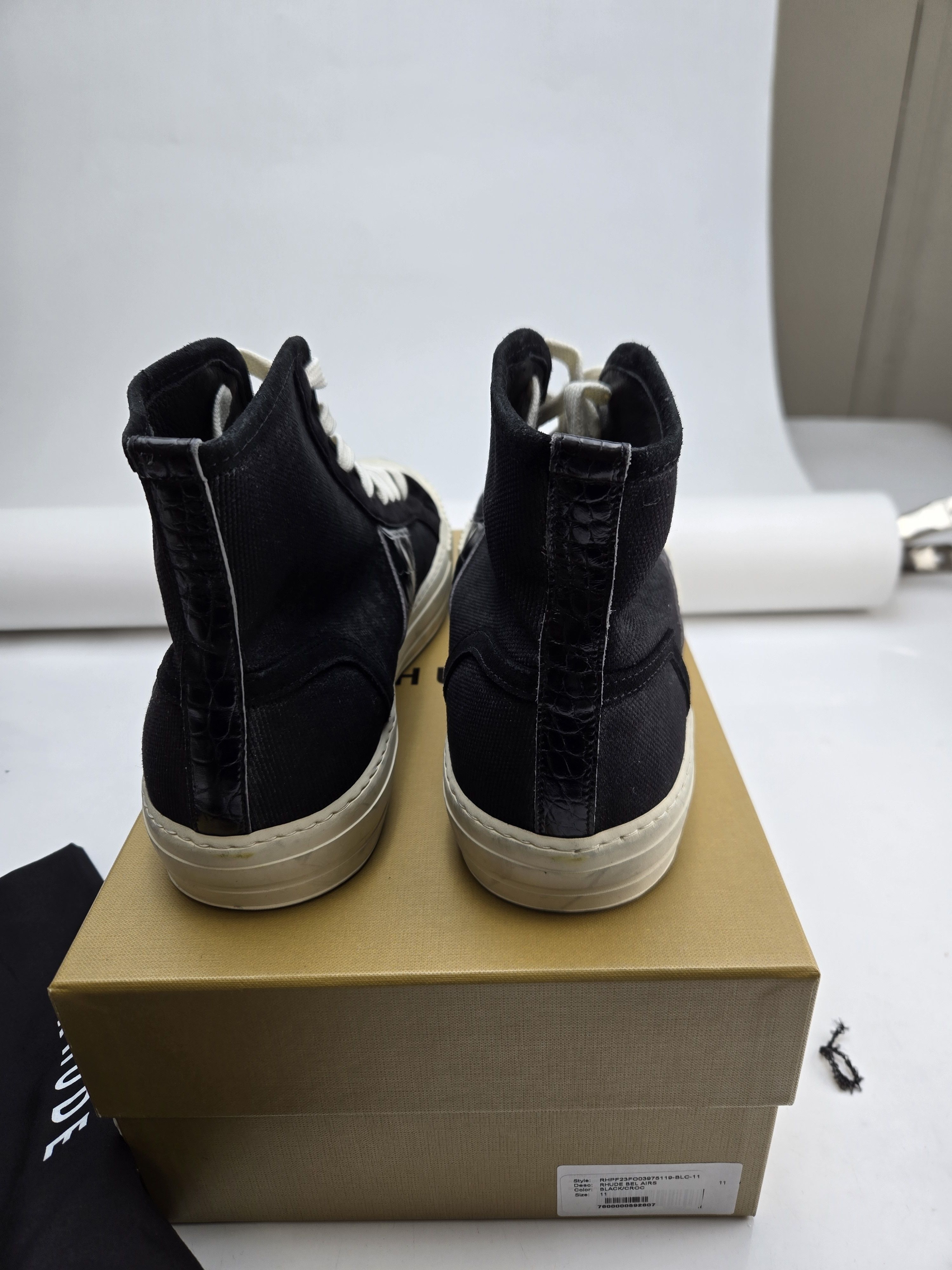 Rhude Rhude Bel Air Black/Croc Size US 11 / EU 44 - 3 Thumbnail