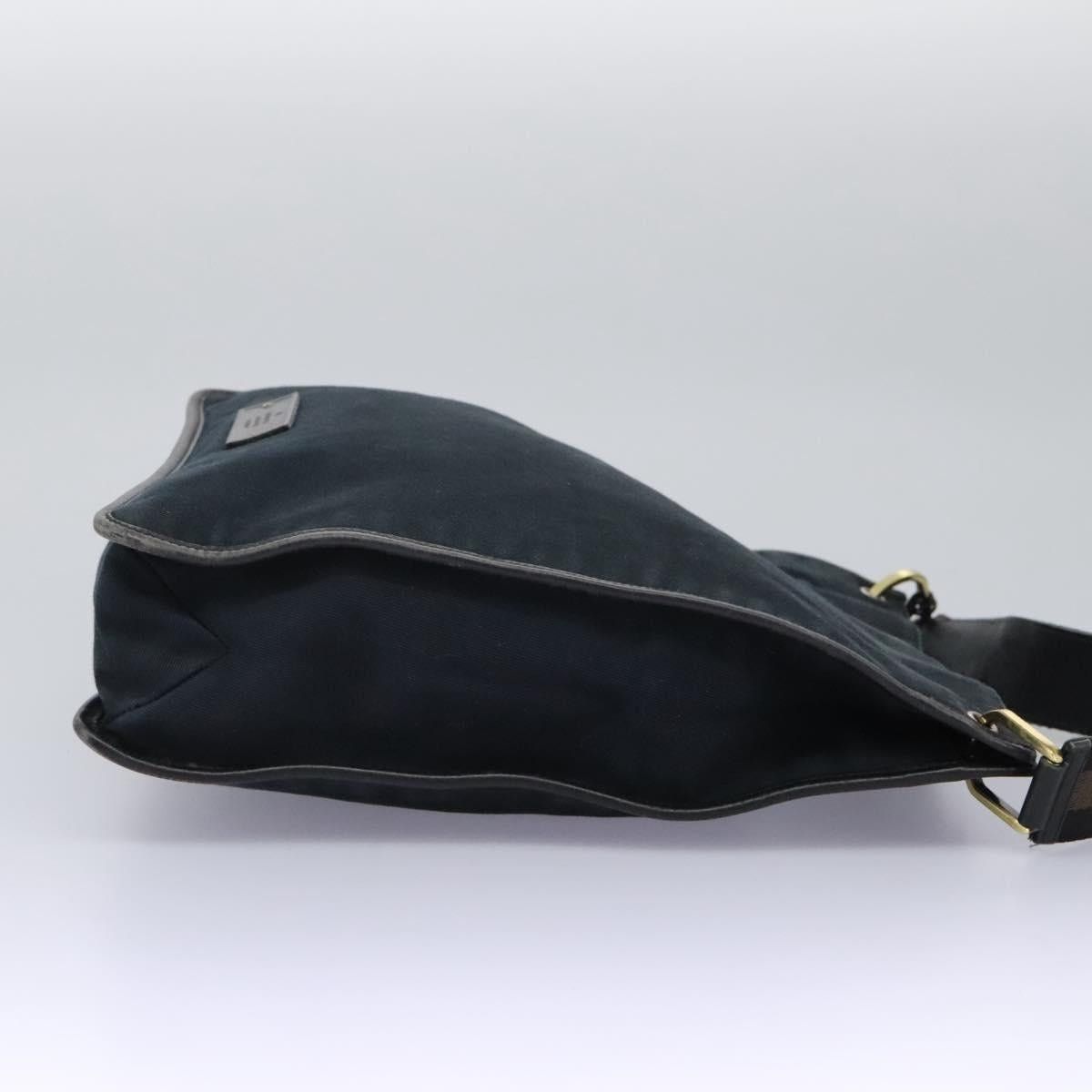 Gucci GUCCI Sherry Line Shoulder Bag Canvas Black Brown Size ONE SIZE - 5 Thumbnail