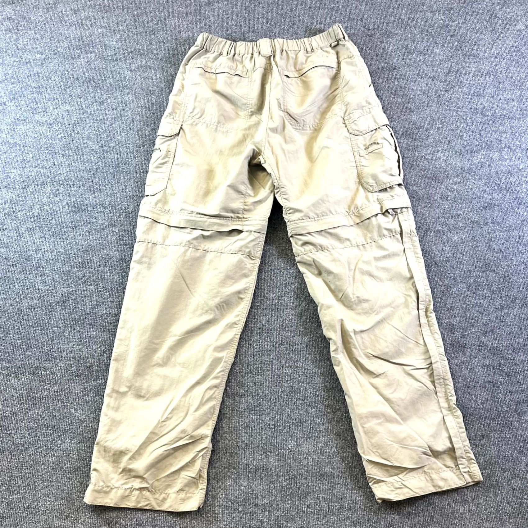 Vintage REI Pants Mens Large 34L Khaki Convertible Utility Cargo Pockets Hiking Camping Size US 33 - 2 Thumbnail