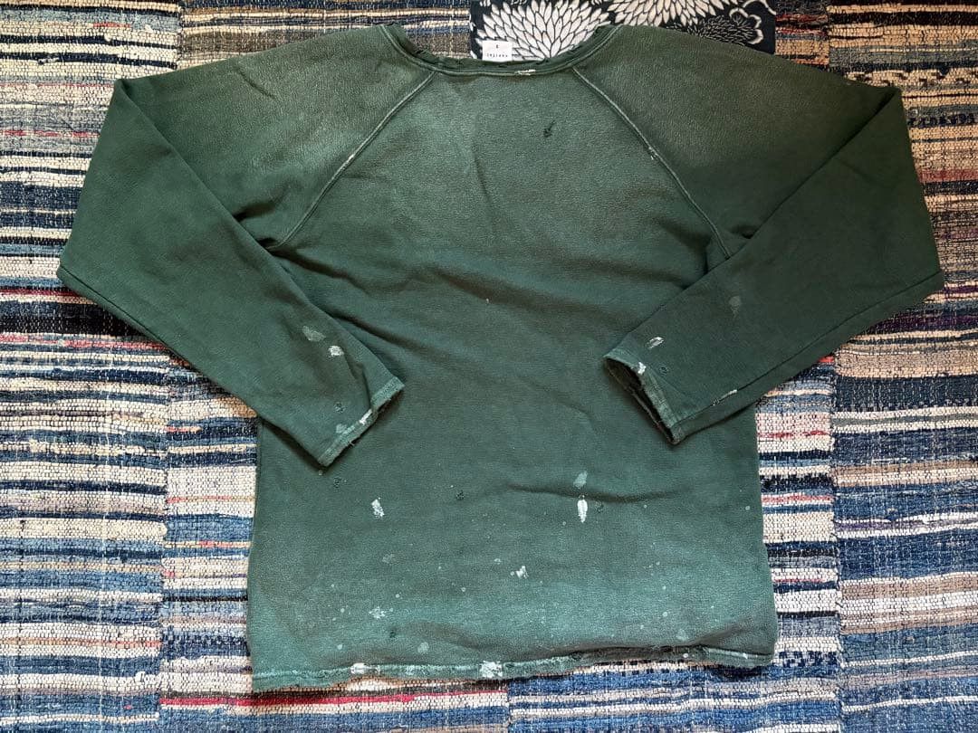 Kapital KAPITAL Dark Green Distressed Sweatshirt 3 Size US L / EU 52-54 / 3 - 7 Thumbnail